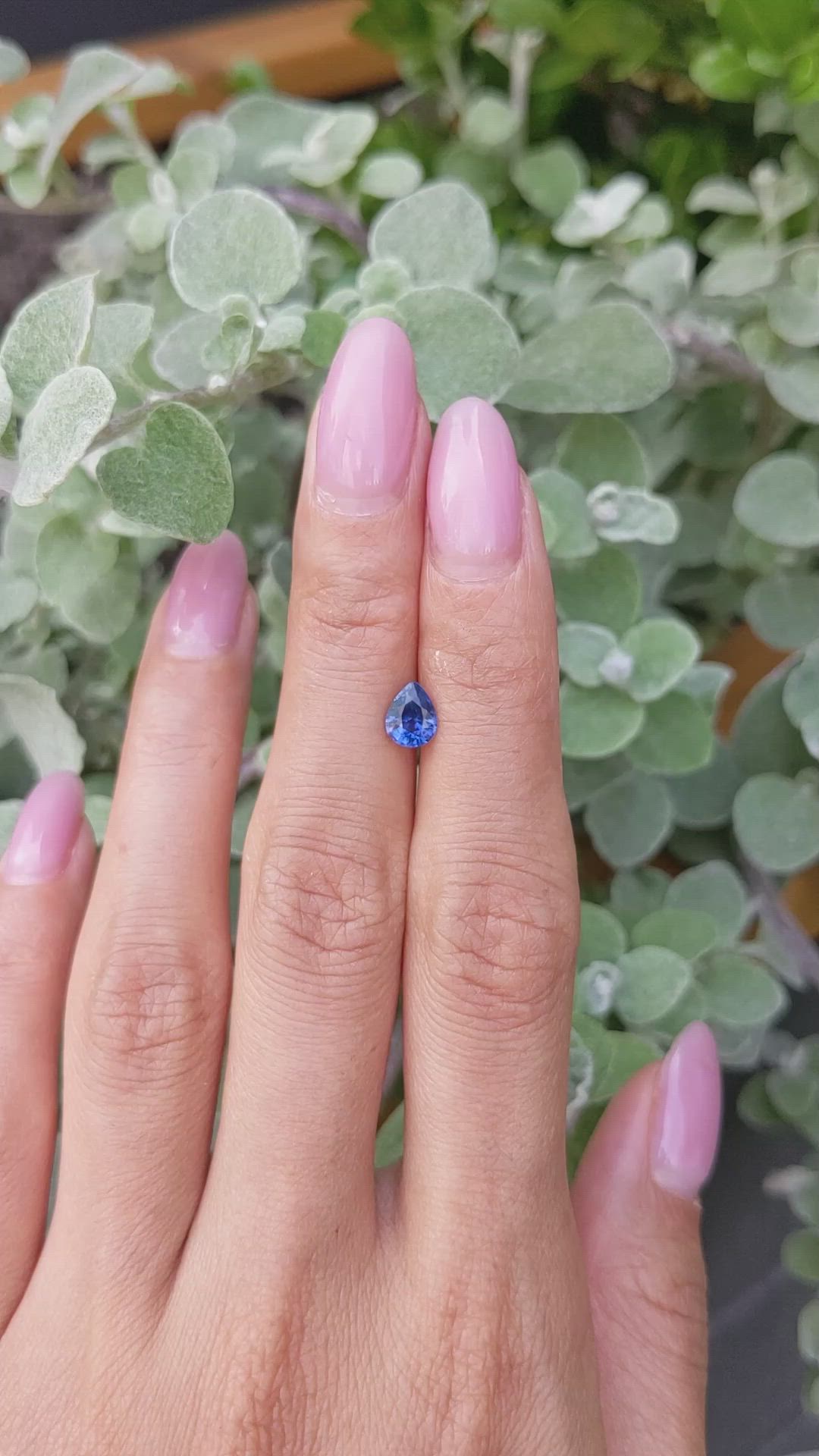 0.85 Ct. Blue Sapphire from Thailand Size Video