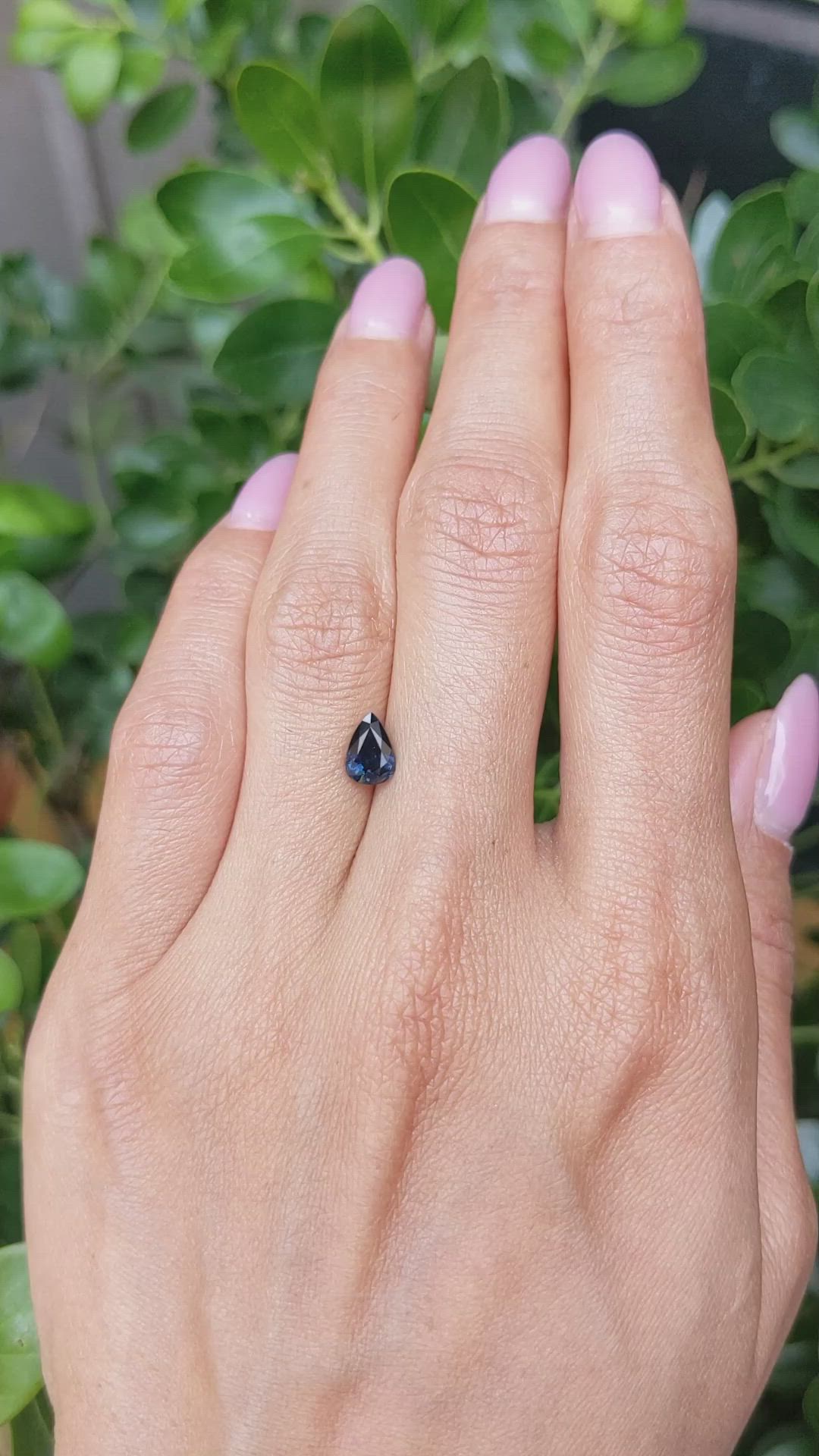 1.08 Ct. Greenish Blue Sapphire from Thailand Size Video