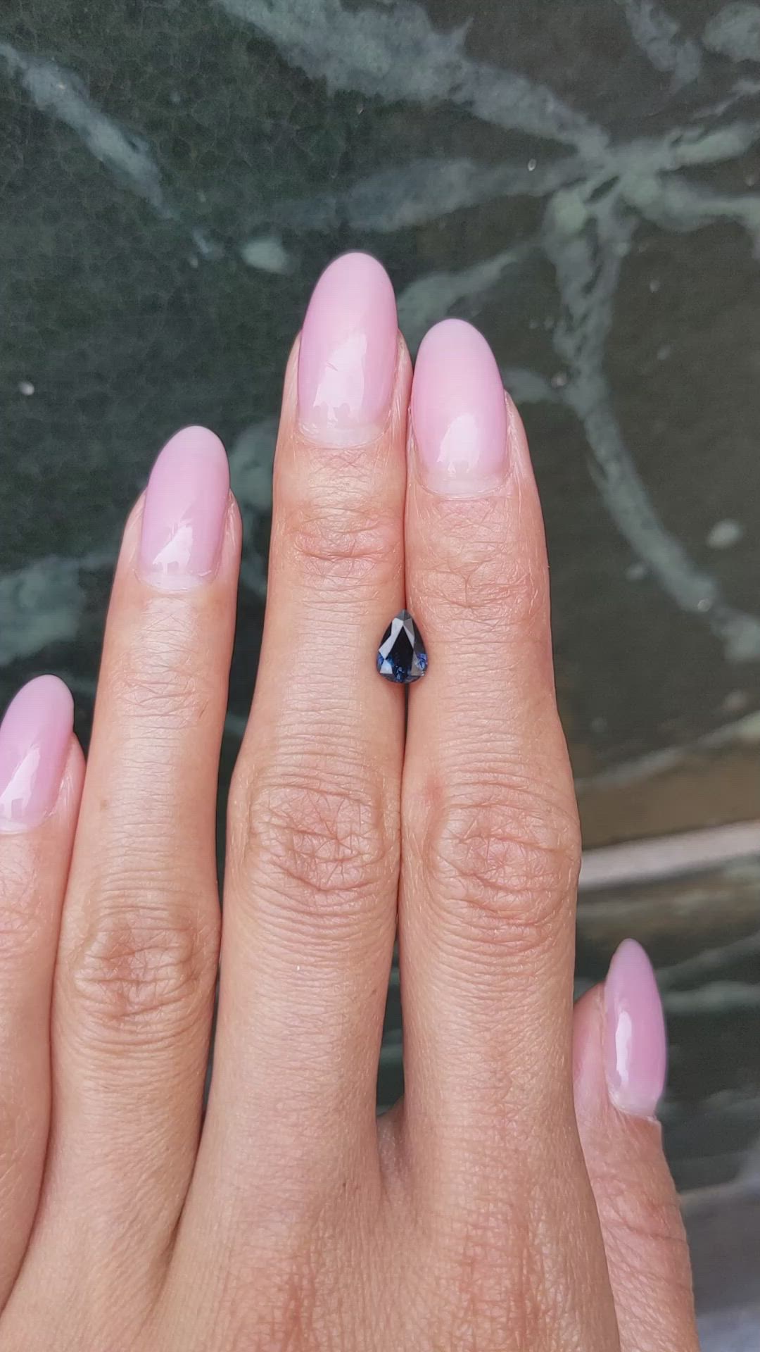 1.08 Ct. Greenish Blue Sapphire from Thailand Size Video