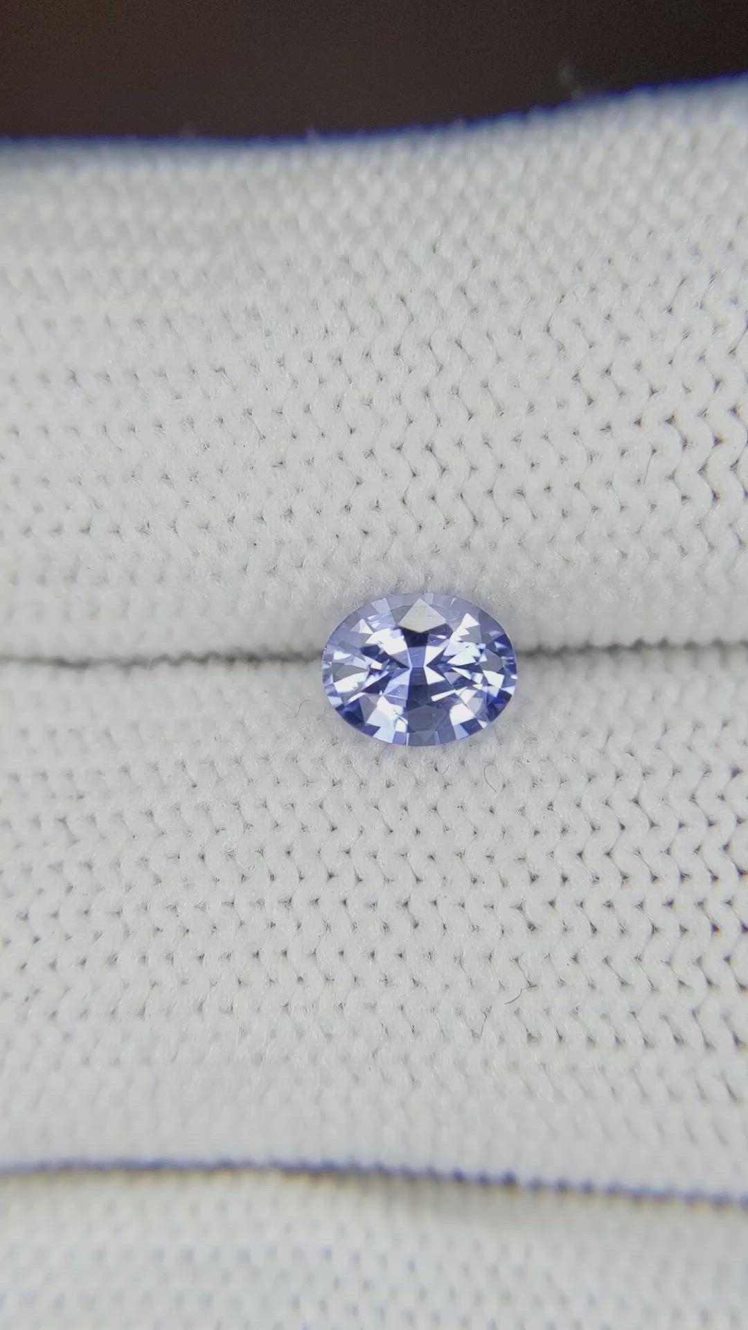 0.56 Ct. Blue Sapphire from Ceylon (Sri Lanka) Size Video