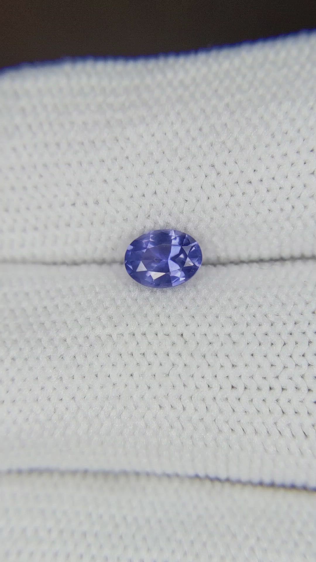0.54 Ct. Blue Sapphire from Ceylon (Sri Lanka) Size Video