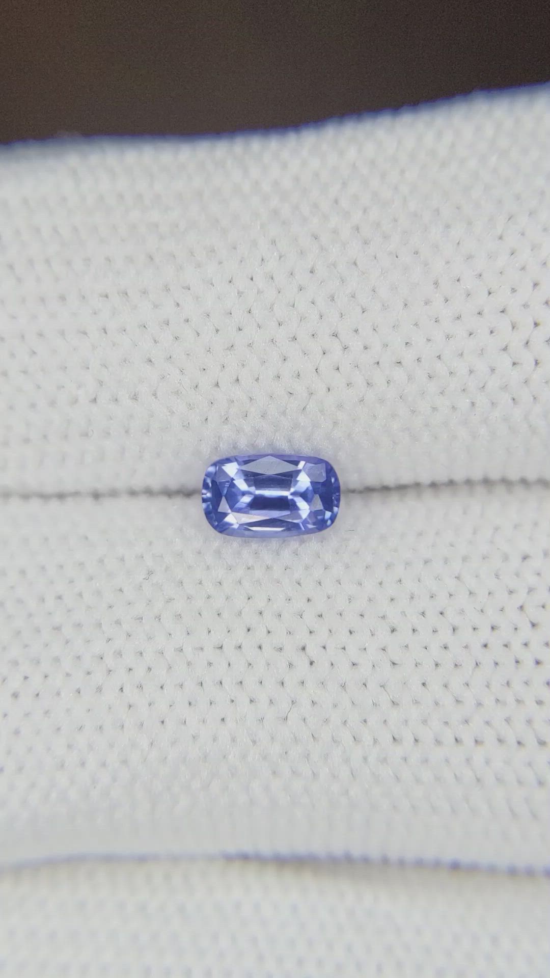0.55 Ct. Blue Sapphire from Ceylon (Sri Lanka) Size Video