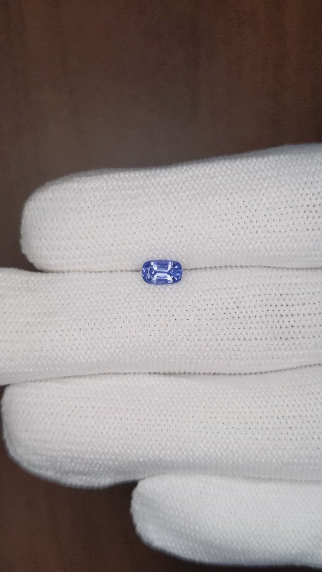 0.55 Ct. Blue Sapphire from Ceylon (Sri Lanka) Size Video