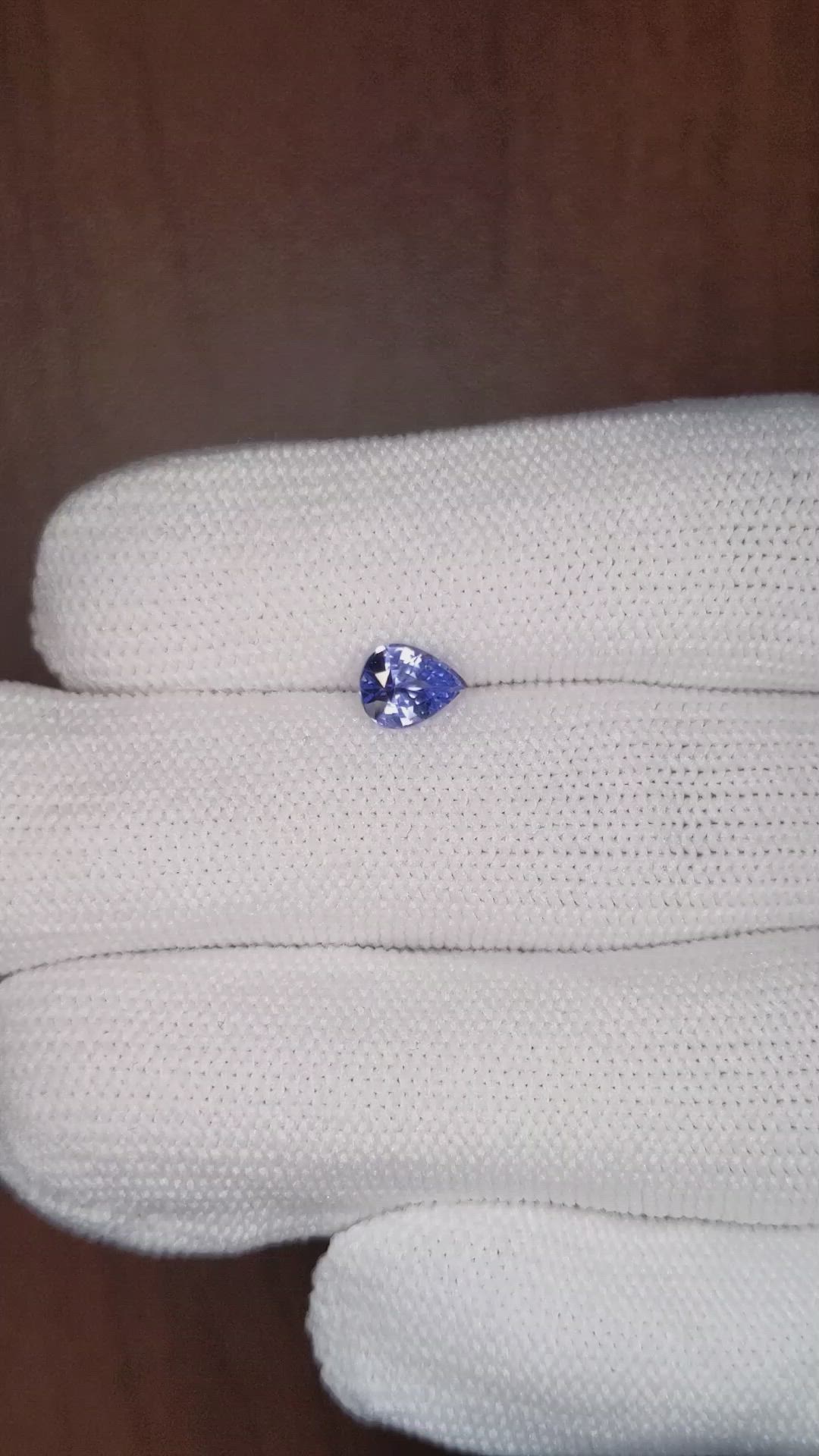 0.79 Ct. Blue Sapphire from Ceylon (Sri Lanka) Size Video