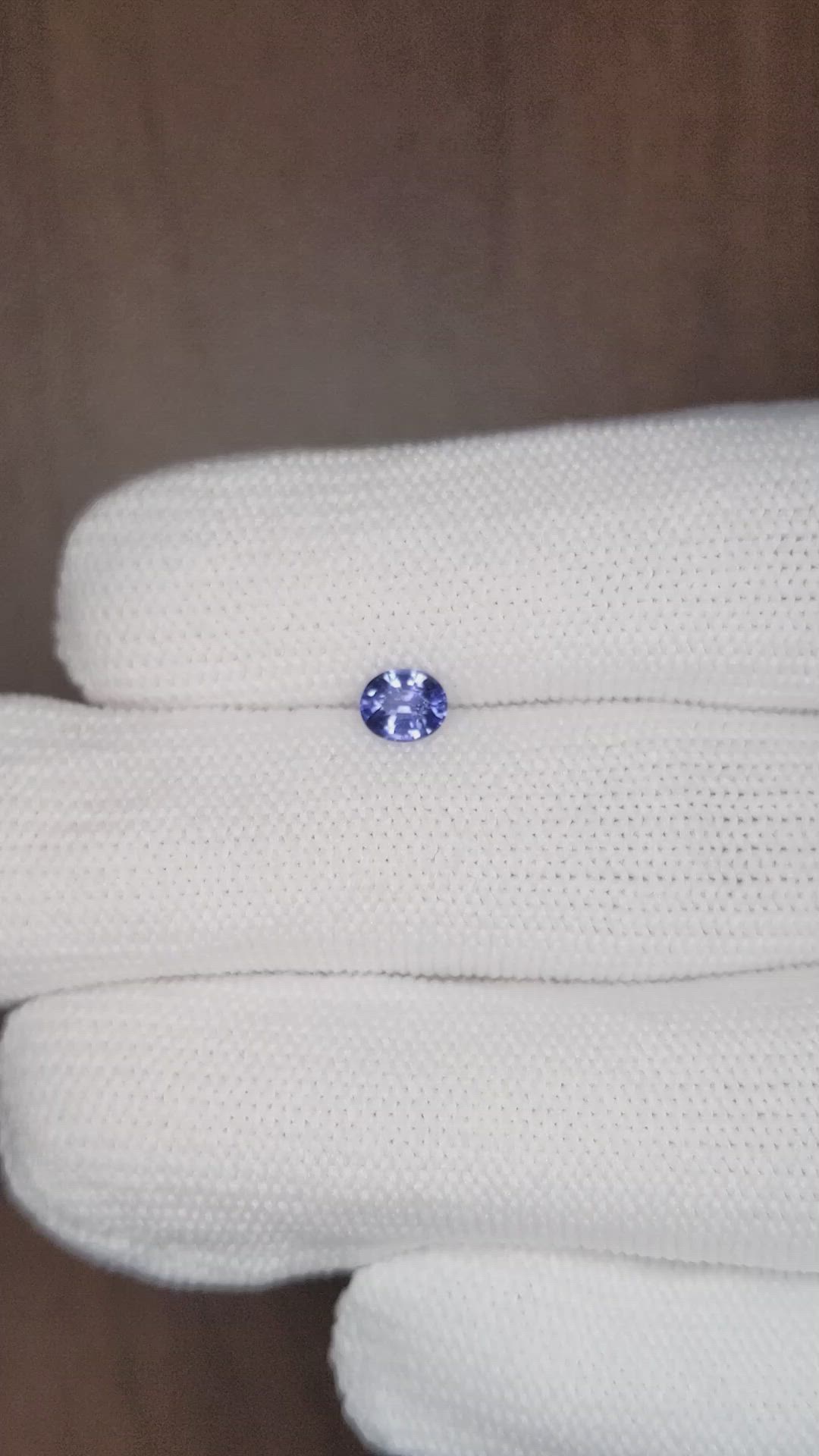 0.52 Ct. Blue Sapphire from Ceylon (Sri Lanka) Size Video