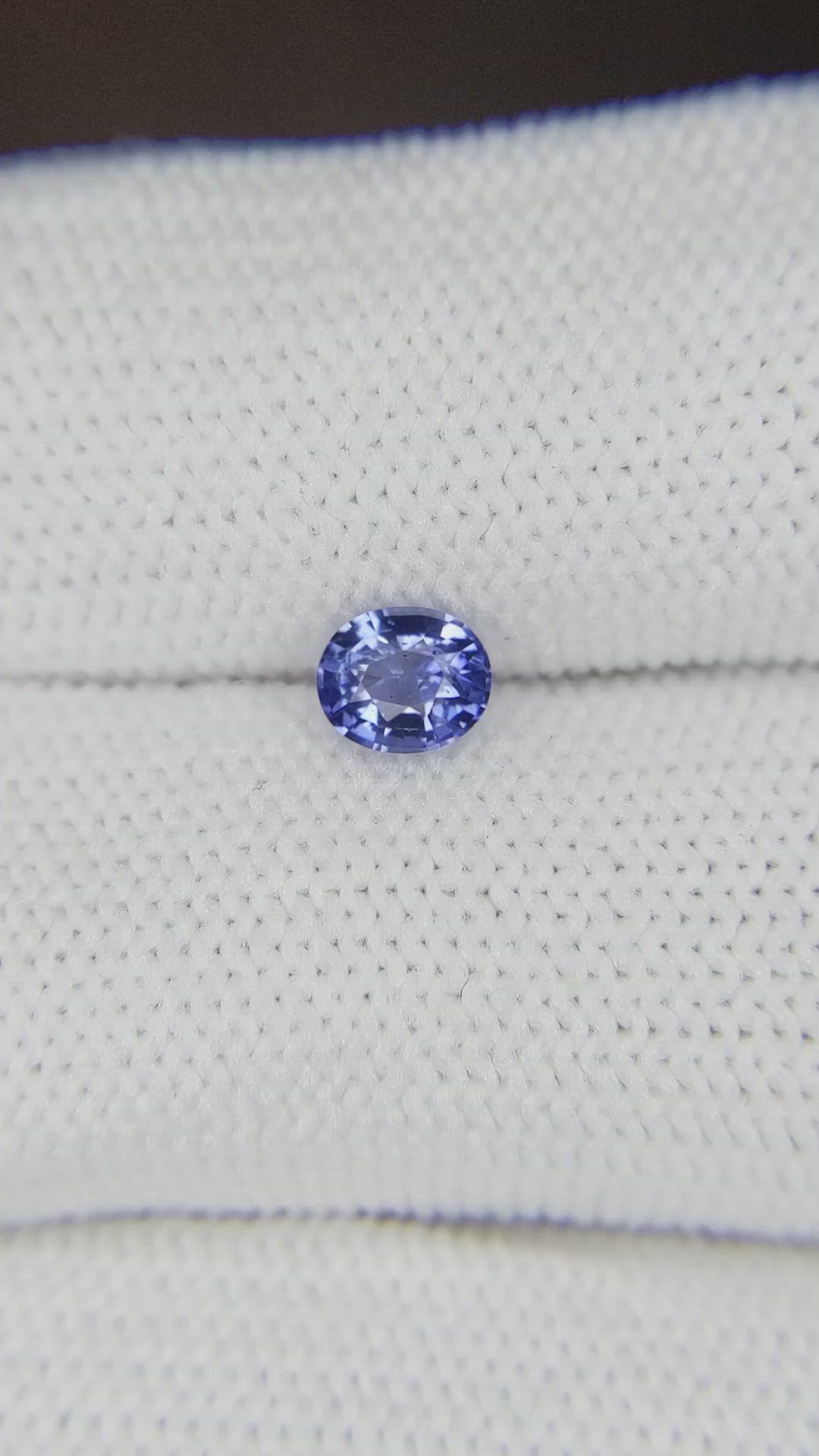 0.52 Ct. Blue Sapphire from Ceylon (Sri Lanka) Size Video