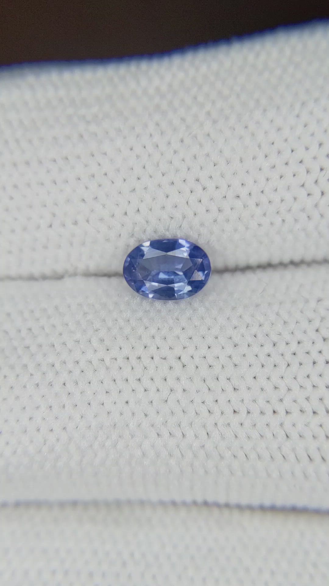 0.54 Ct. Blue Sapphire from Ceylon (Sri Lanka) Size Video