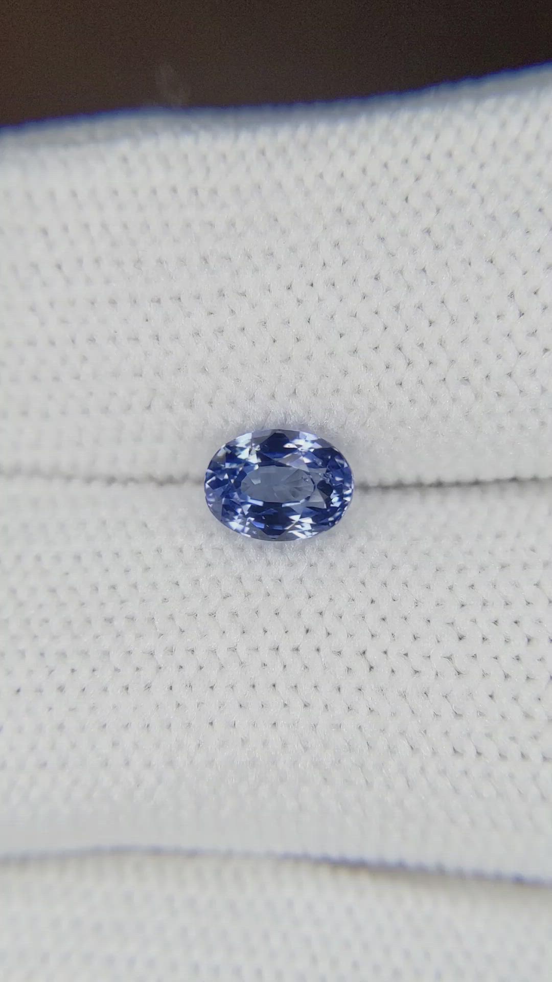 0.86 Ct. Blue Sapphire from Ceylon (Sri Lanka) Size Video