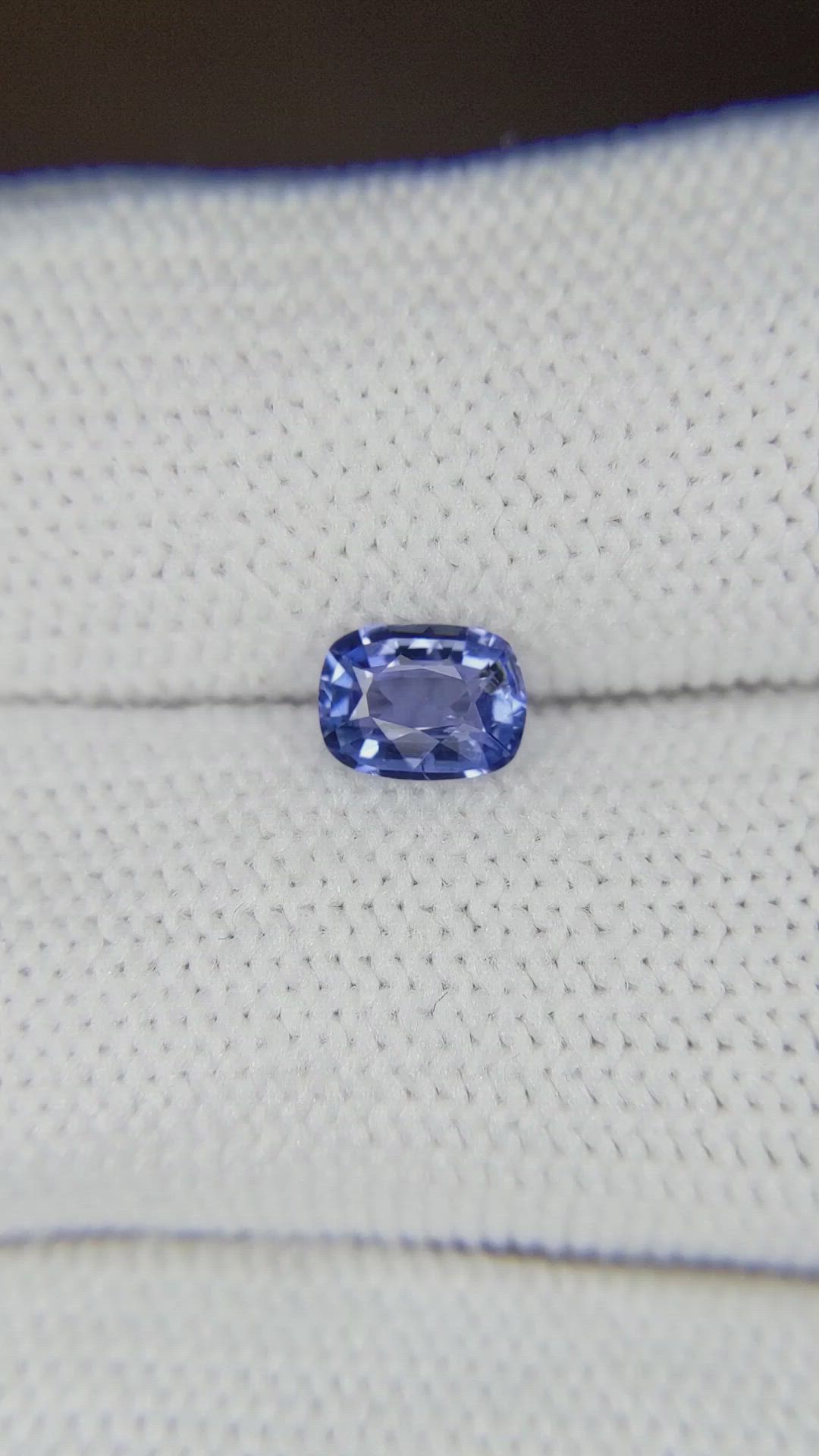 0.65 Ct. Blue Sapphire from Ceylon (Sri Lanka) Size Video