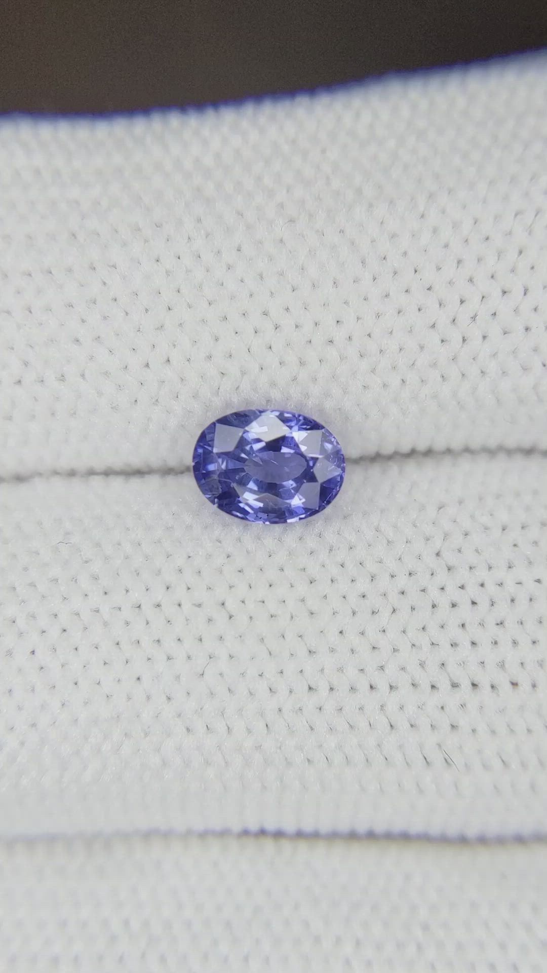 0.91 Ct. Blue Sapphire from Ceylon (Sri Lanka) Size Video