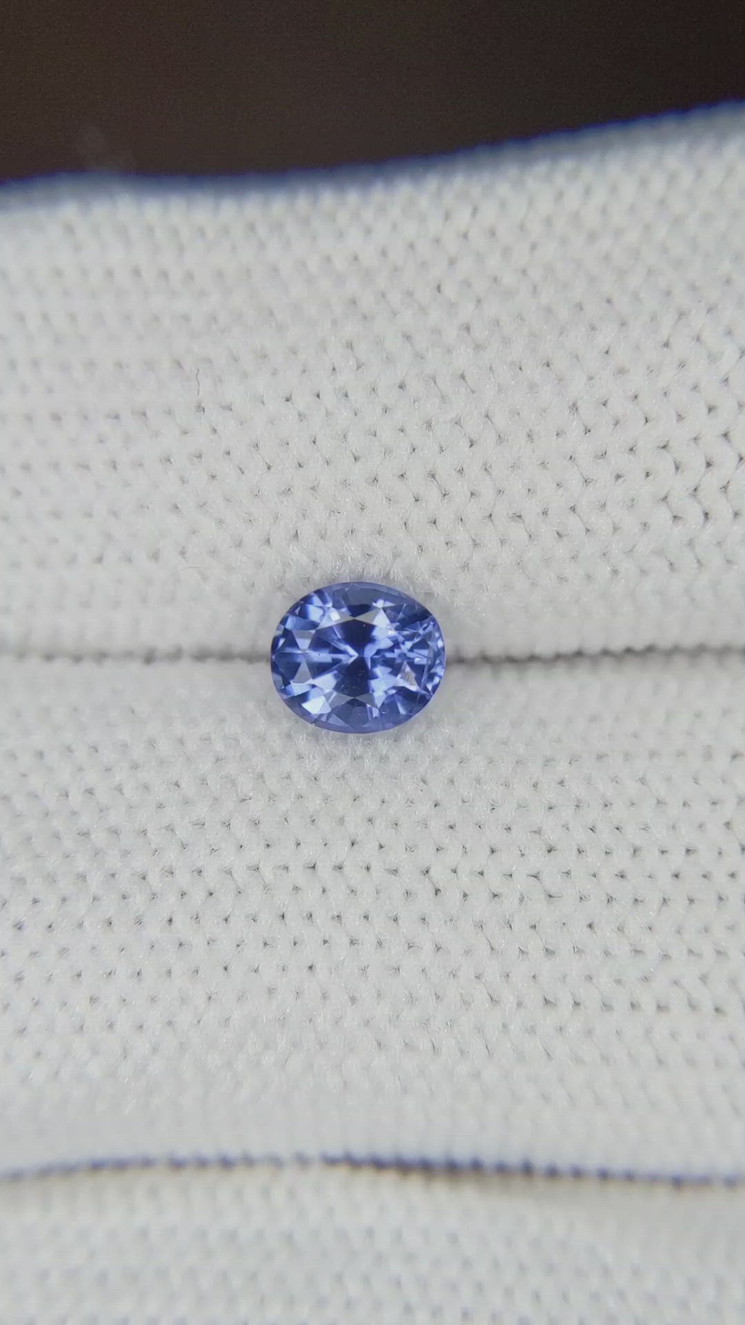 0.63 Ct. Blue Sapphire from Ceylon (Sri Lanka) Size Video