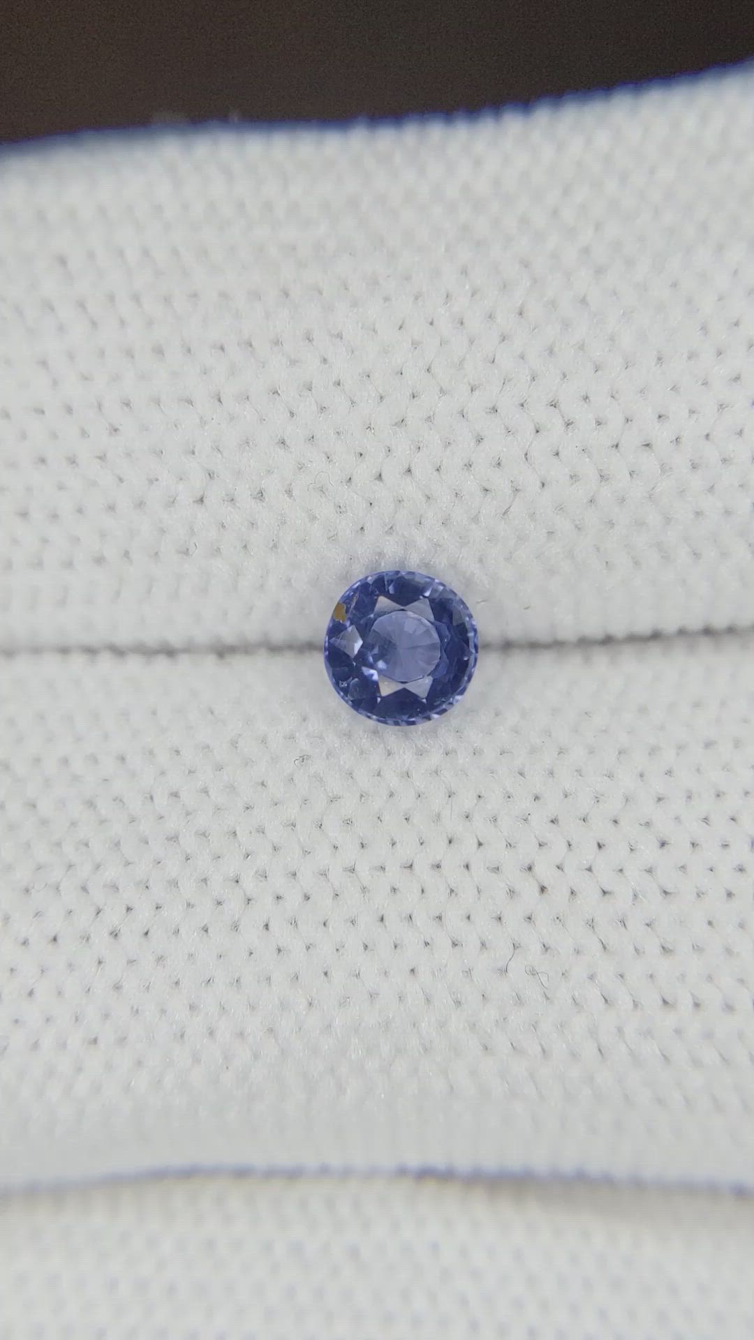 0.56 Ct. Blue Sapphire from Ceylon (Sri Lanka) Size Video