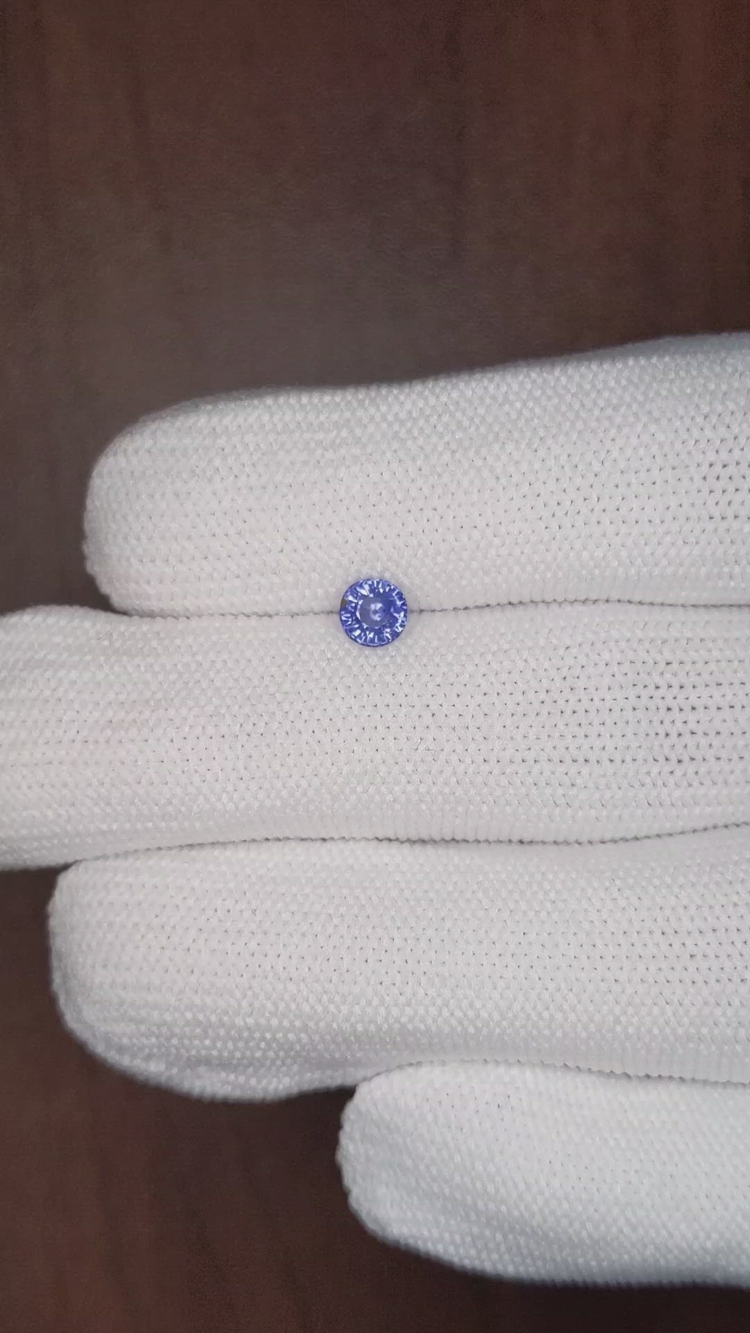 0.56 Ct. Blue Sapphire from Ceylon (Sri Lanka) Size Video
