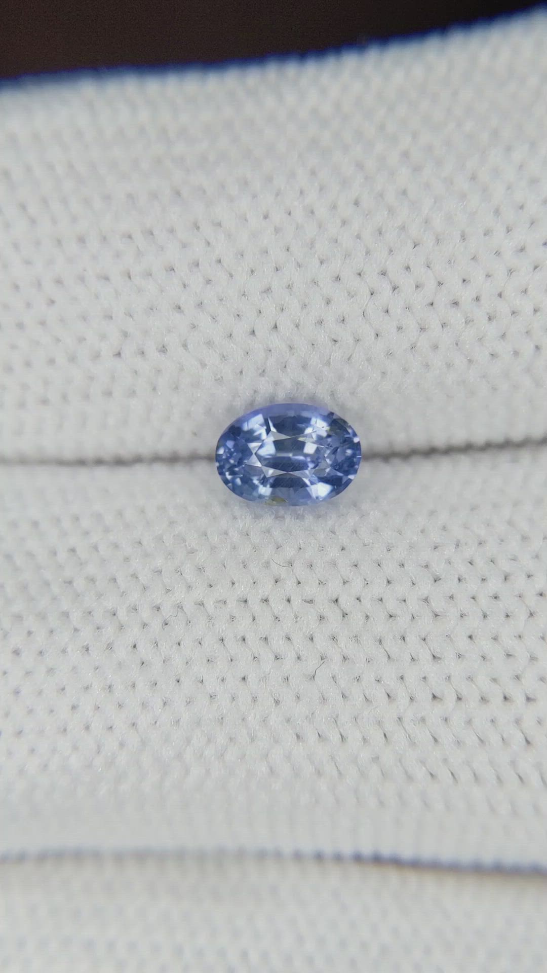 0.64 Ct. Blue Sapphire from Ceylon (Sri Lanka) Size Video