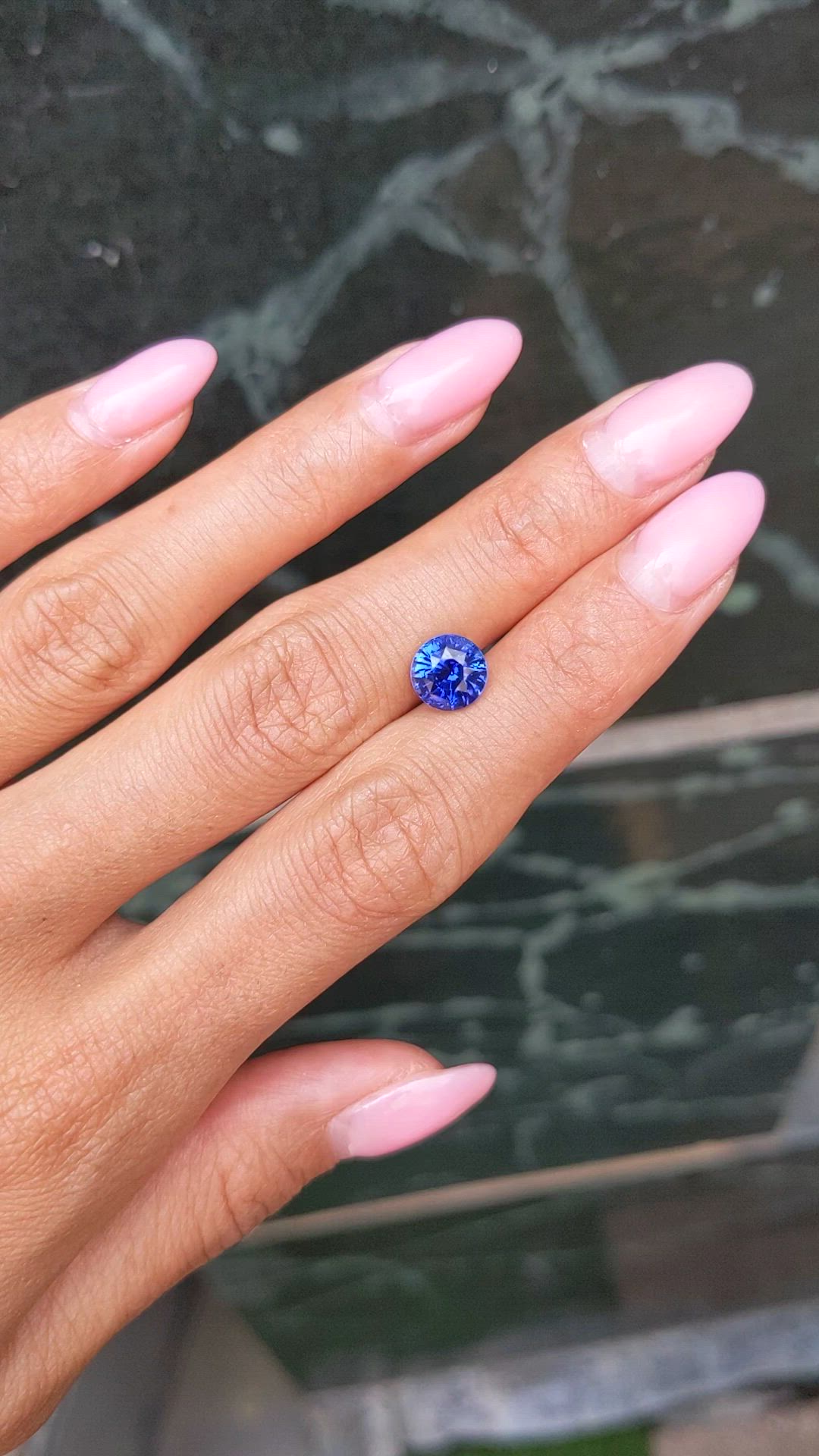2.66 Ct. Blue Sapphire from Ceylon (Sri Lanka) Size Video