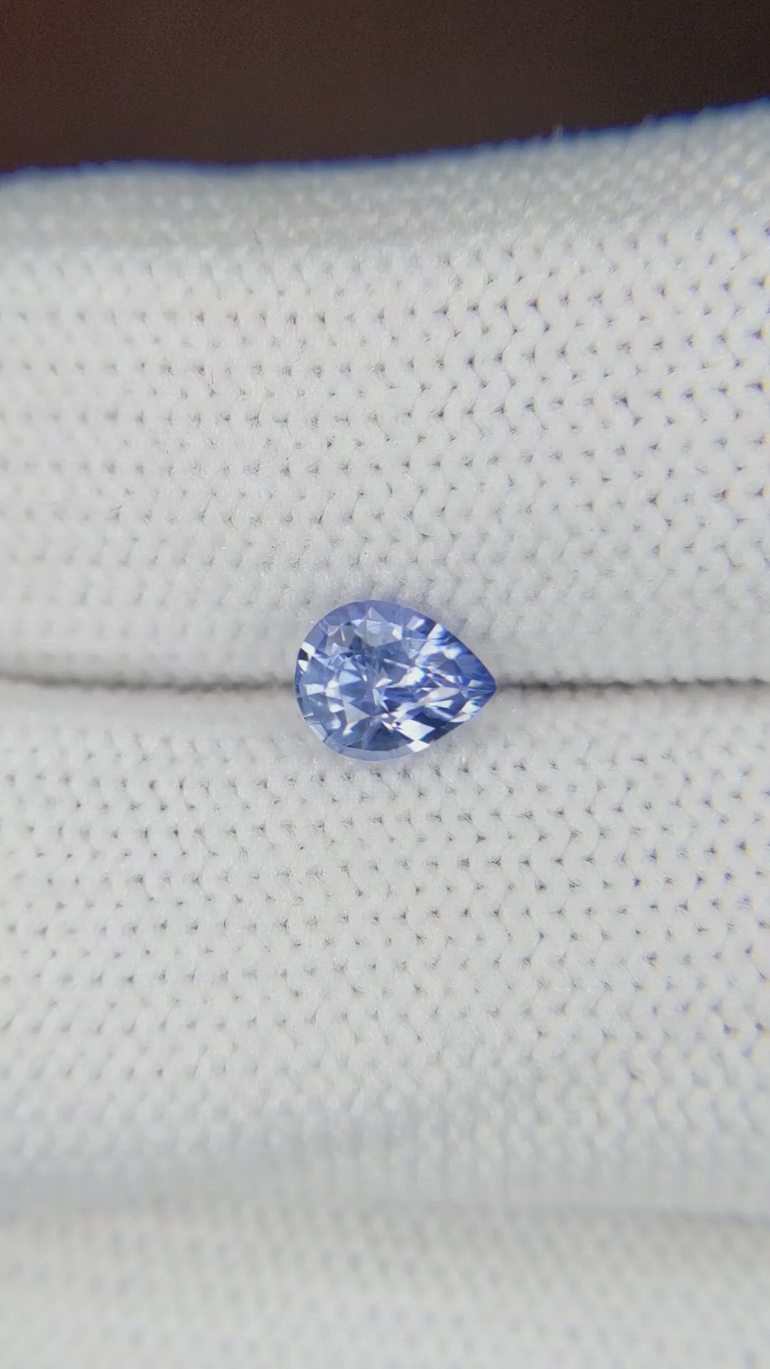 0.64 Ct. Blue Sapphire from Ceylon (Sri Lanka) Size Video