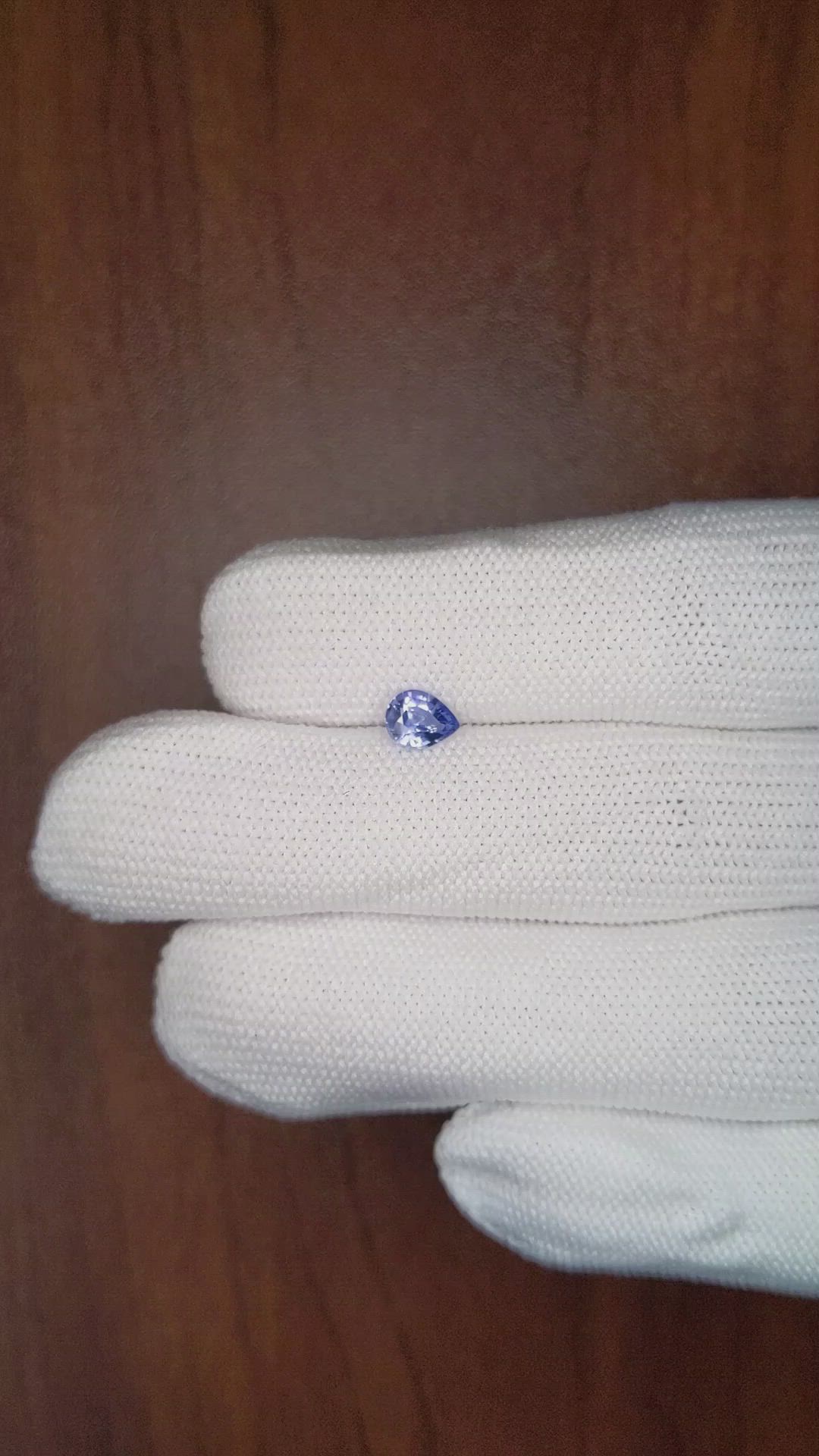 0.64 Ct. Blue Sapphire from Ceylon (Sri Lanka) Size Video