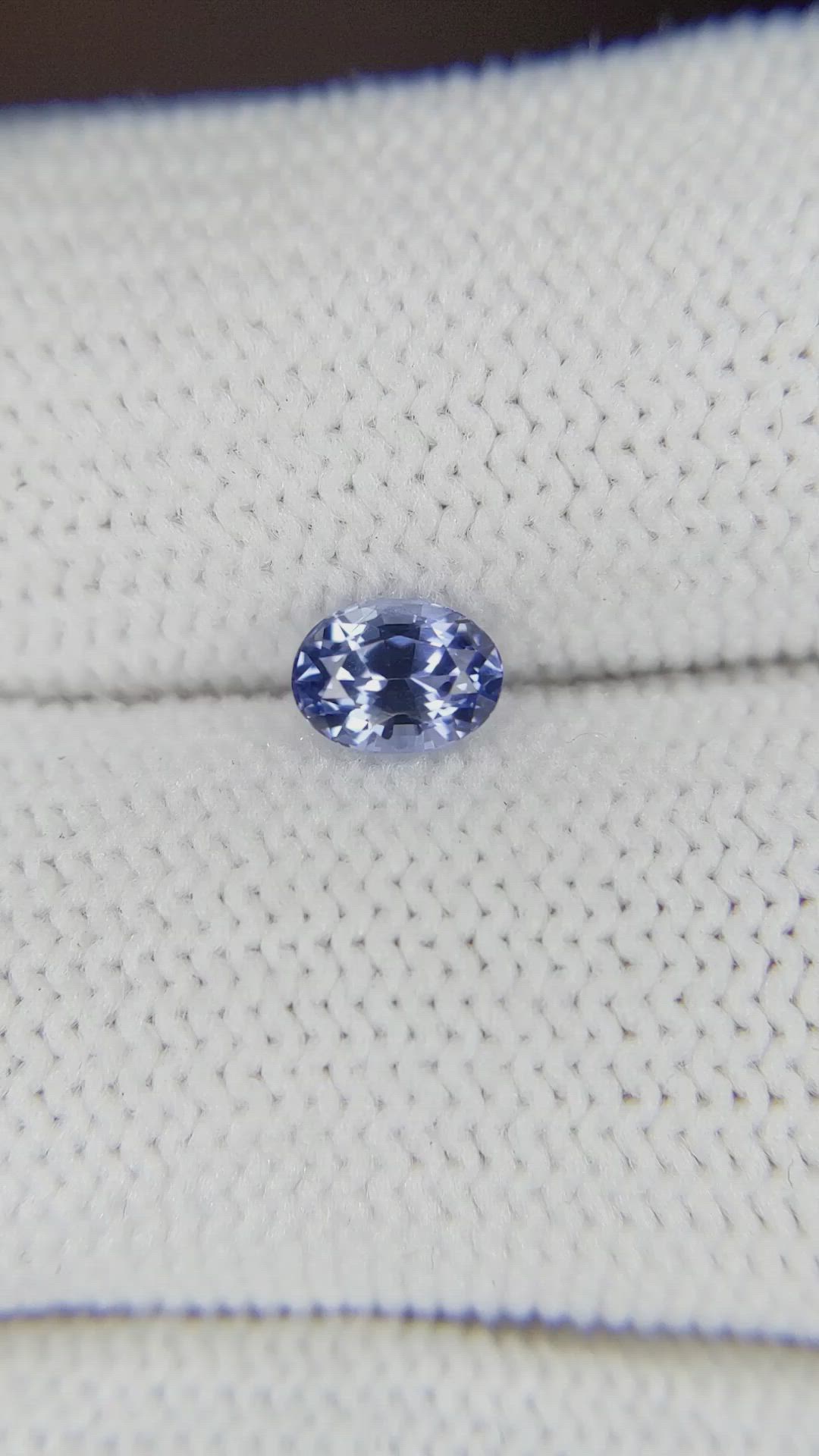 0.54 Ct. Blue Sapphire from Ceylon (Sri Lanka) Size Video