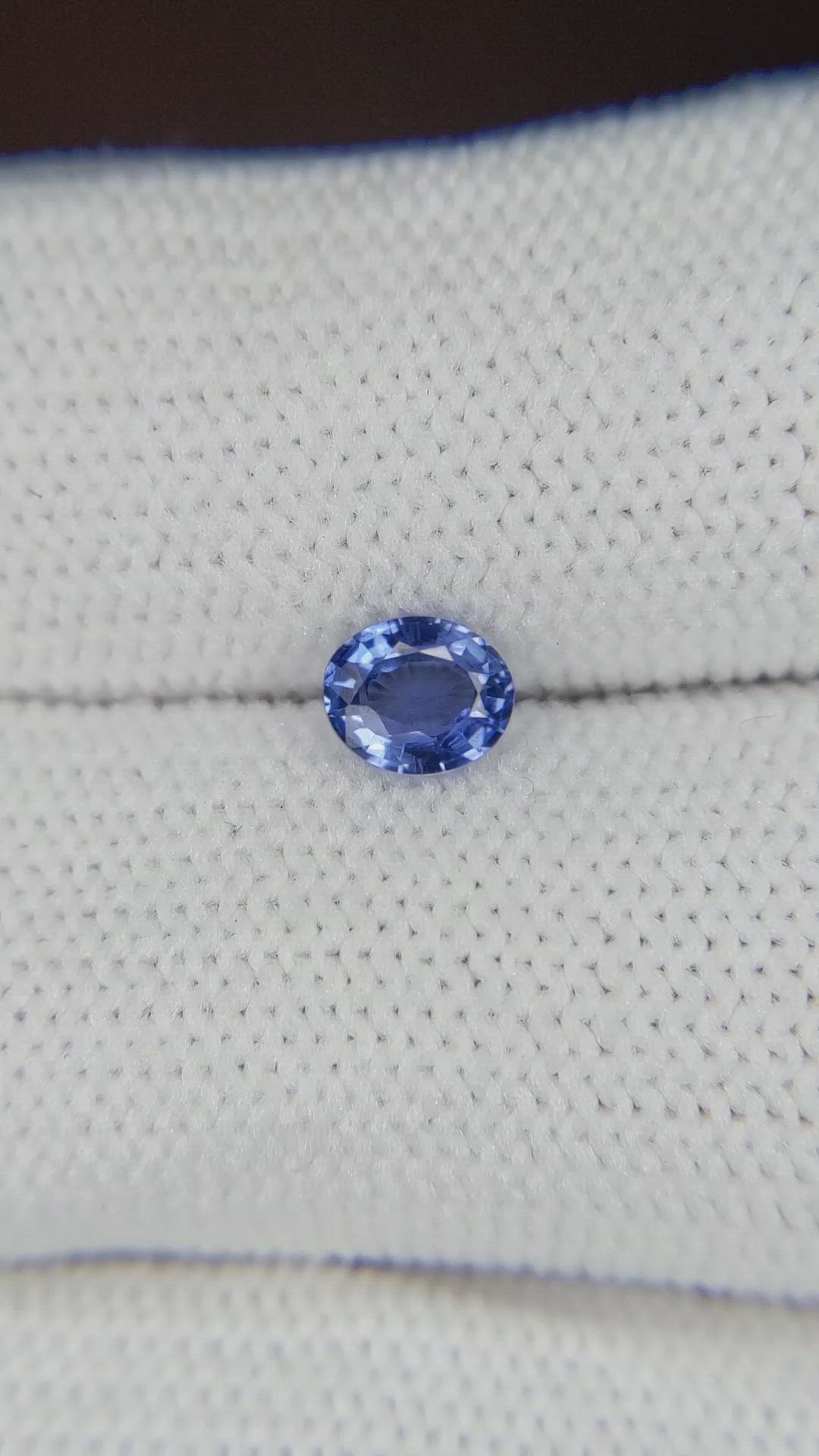 0.49 Ct. Blue Sapphire from Ceylon (Sri Lanka) Size Video