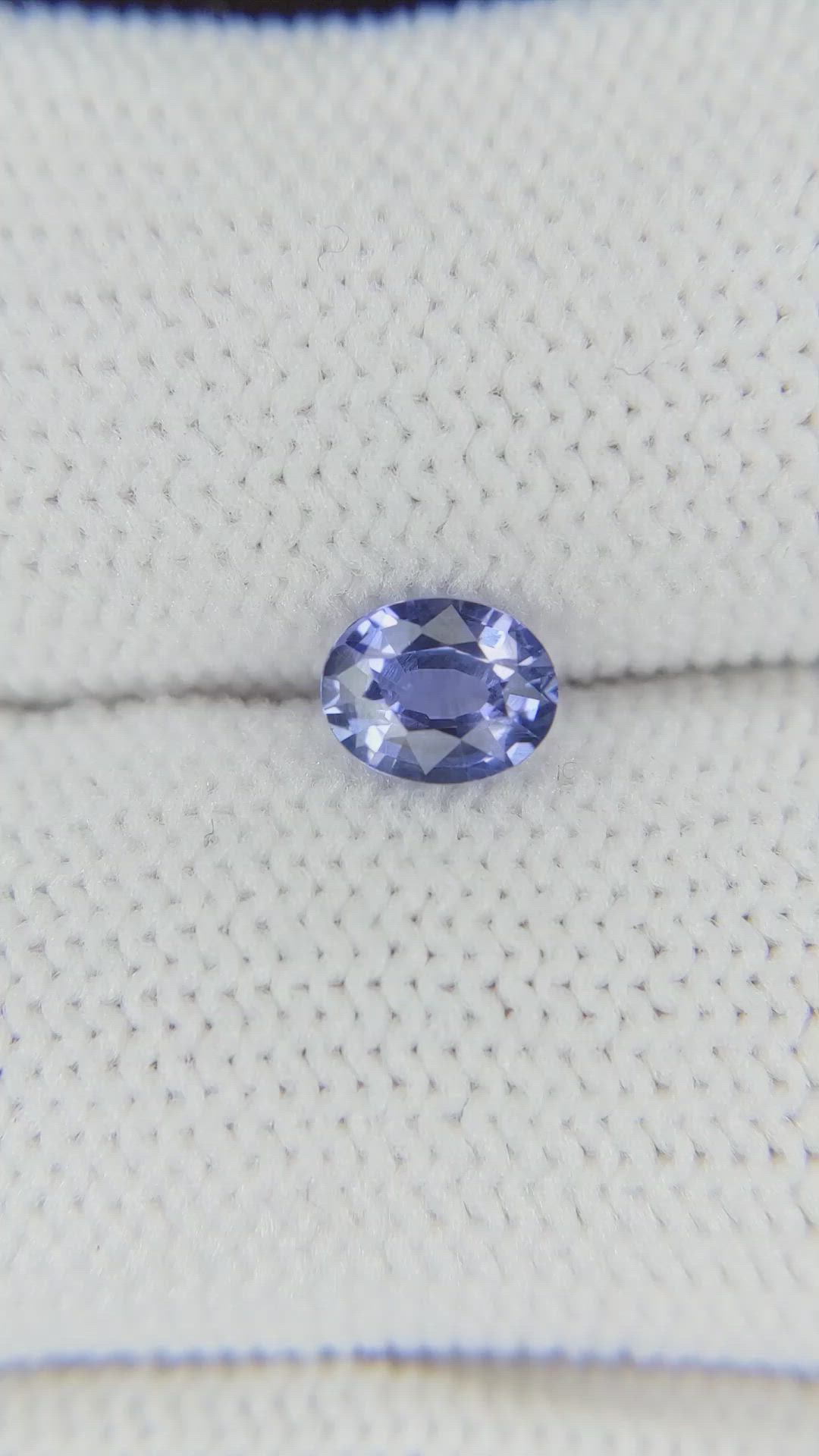 0.55 Ct. Blue Sapphire from Ceylon (Sri Lanka) Size Video