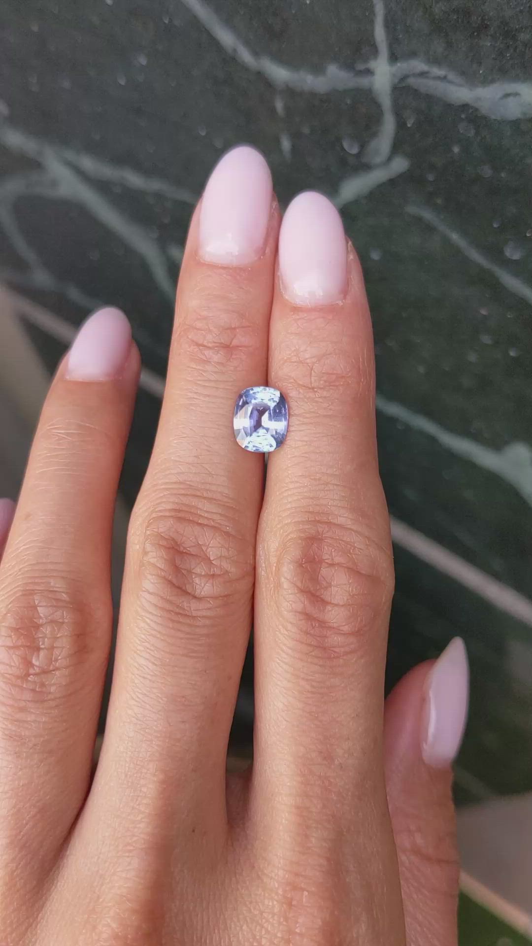 2.02 Ct. Blue Sapphire from Ceylon (Sri Lanka) Size Video