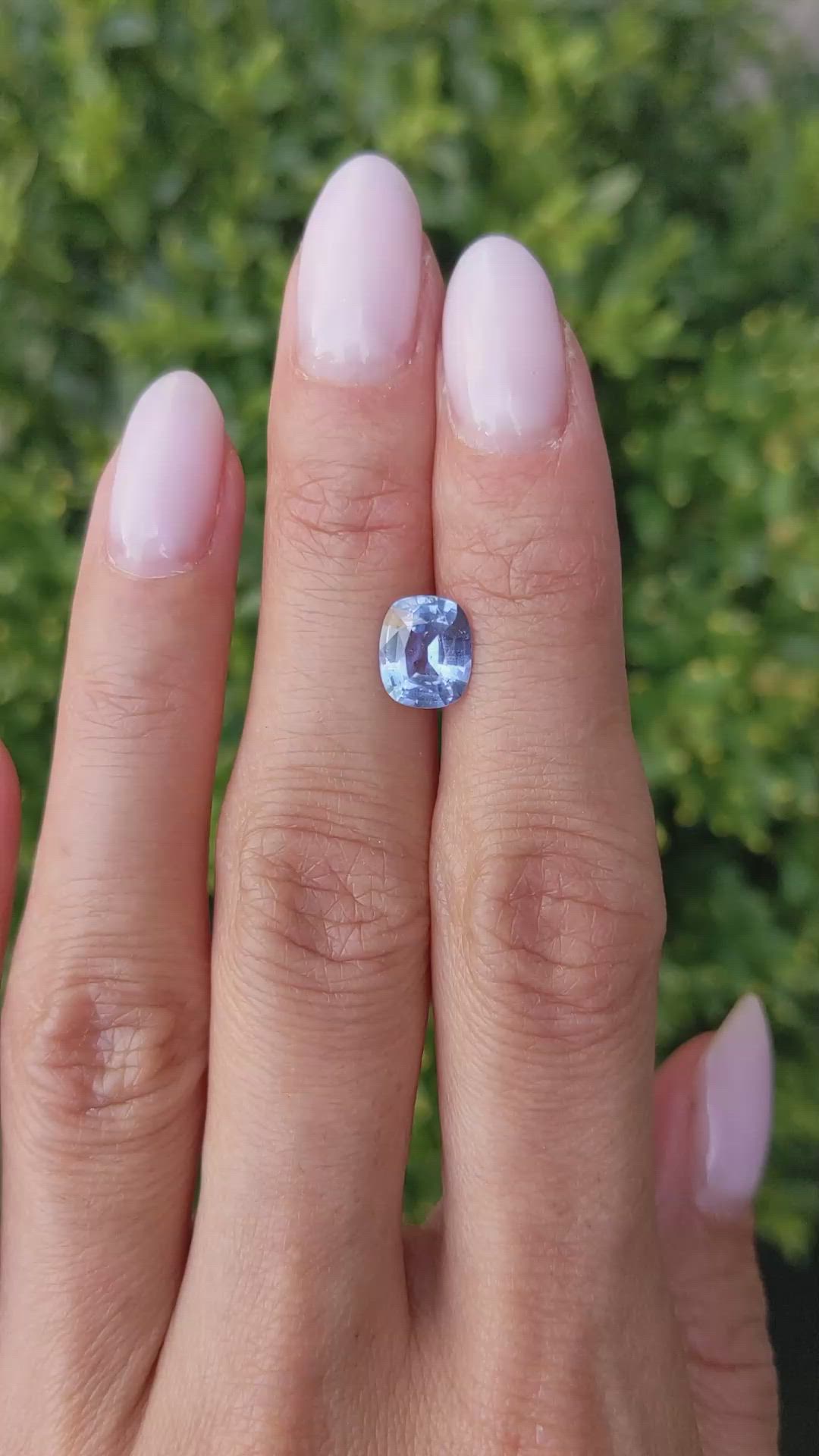 2.02 Ct. Blue Sapphire from Ceylon (Sri Lanka) Size Video