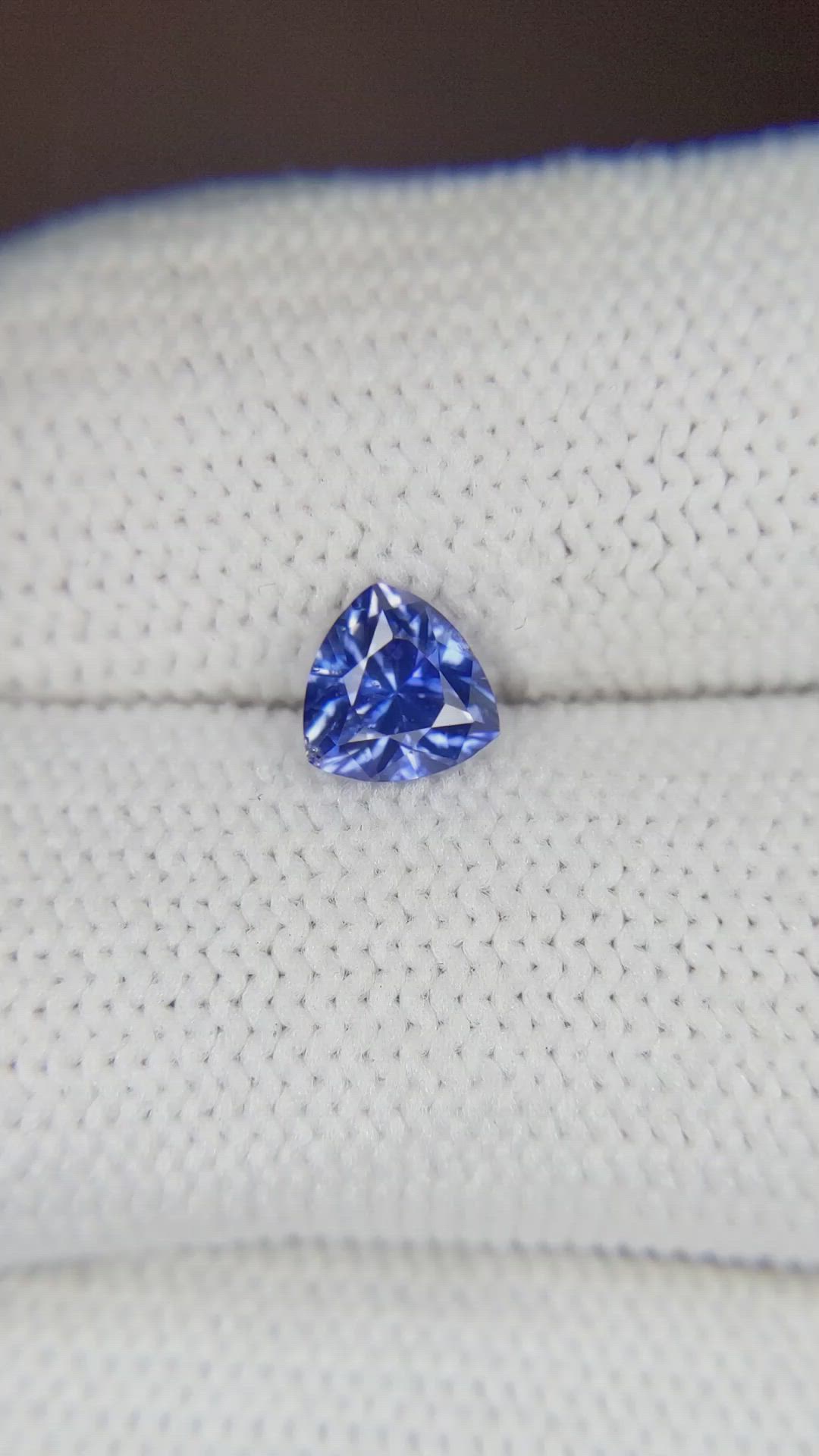 0.68 Ct. Blue Sapphire from Ceylon (Sri Lanka) Size Video