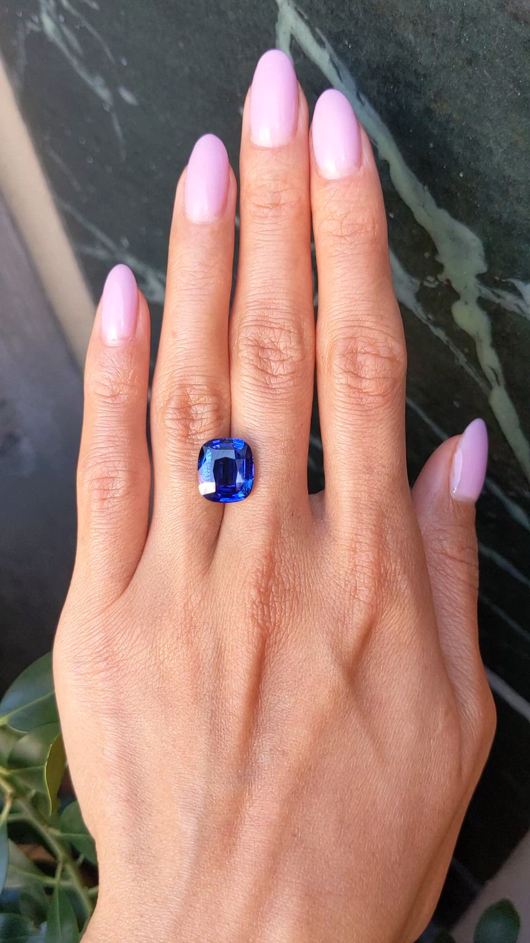 8.02 Ct. Blue Sapphire from Madagascar Size Video