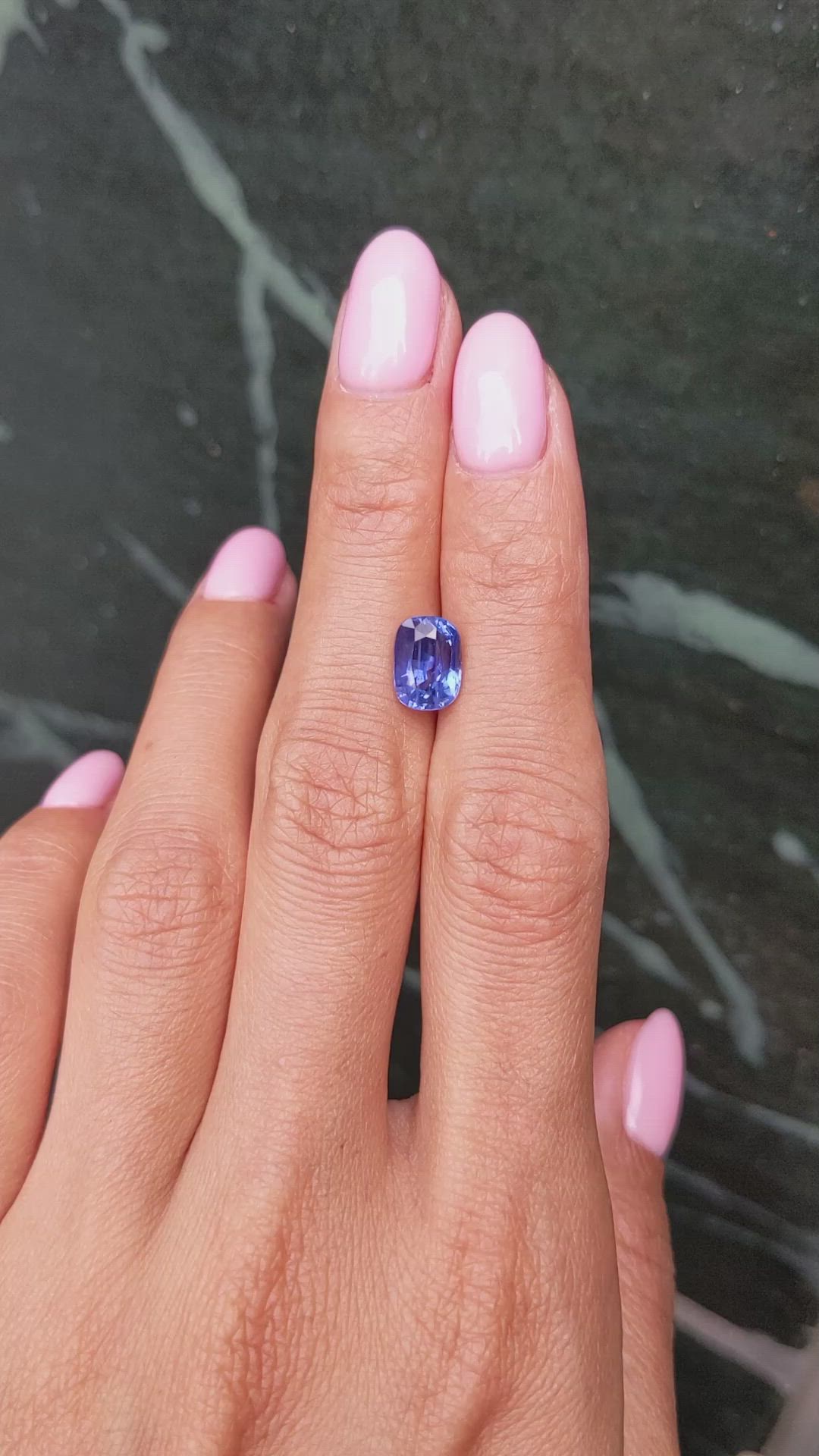 3.02 Ct. Blue Sapphire from Ceylon (Sri Lanka) Size Video