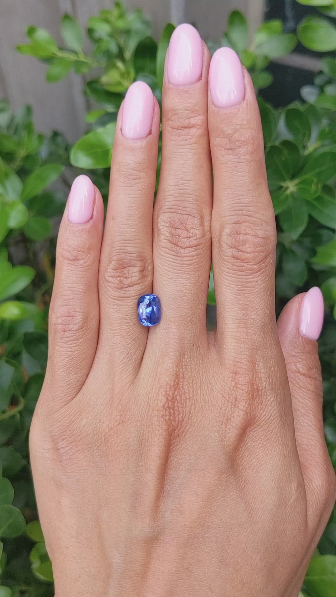 3.02 Ct. Blue Sapphire from Ceylon (Sri Lanka) Size Video