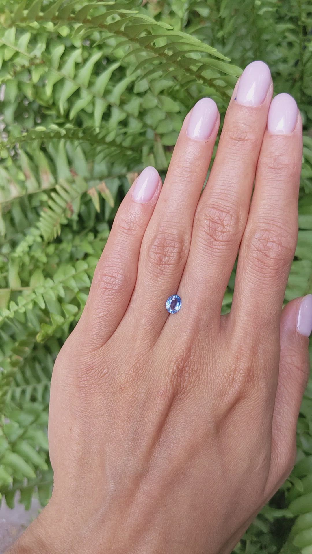 0.60 Ct. Blue Sapphire from Ceylon (Sri Lanka) Size Video