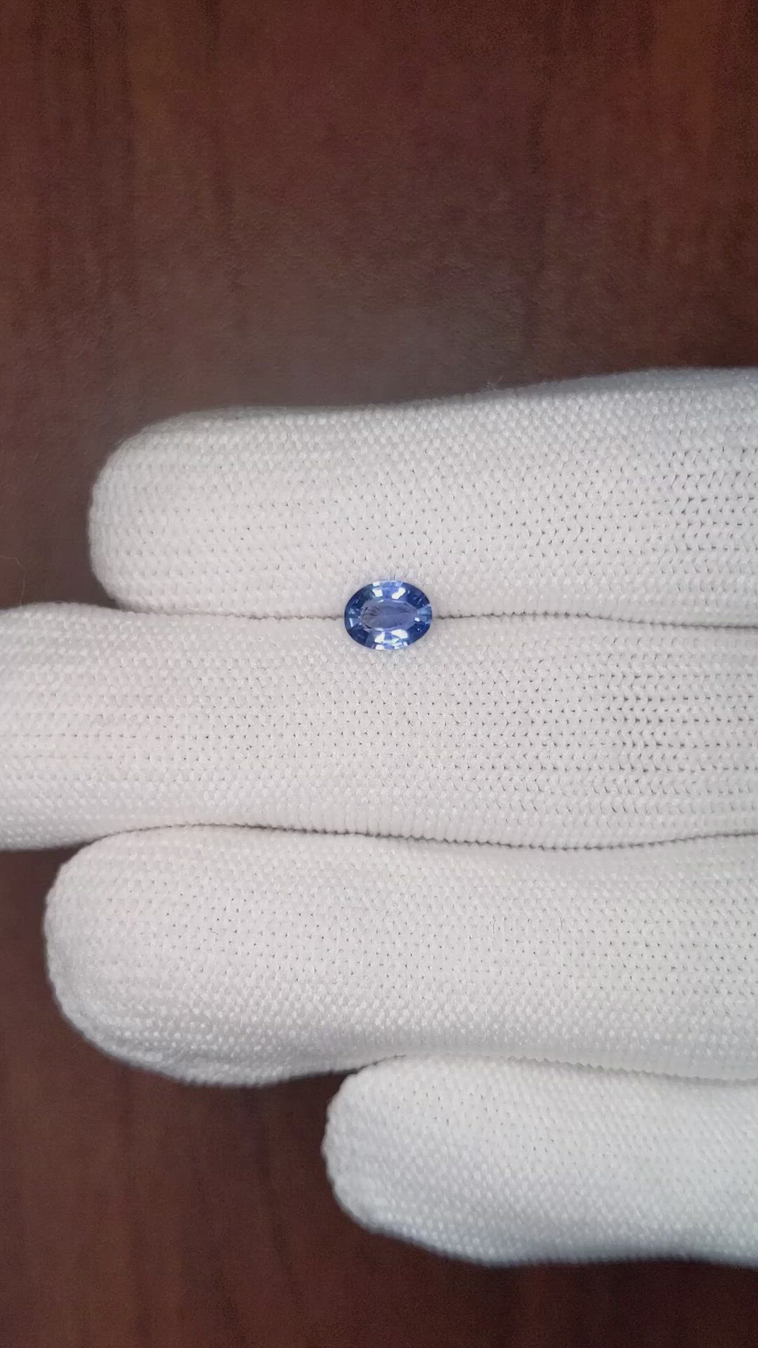 0.60 Ct. Blue Sapphire from Ceylon (Sri Lanka) Size Video
