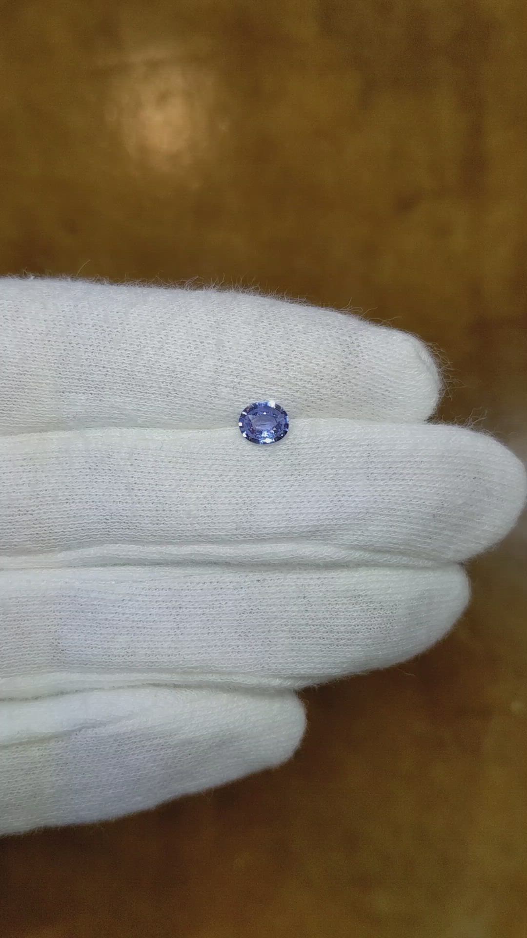 0.50 Ct. Blue Sapphire from Ceylon (Sri Lanka) Size Video