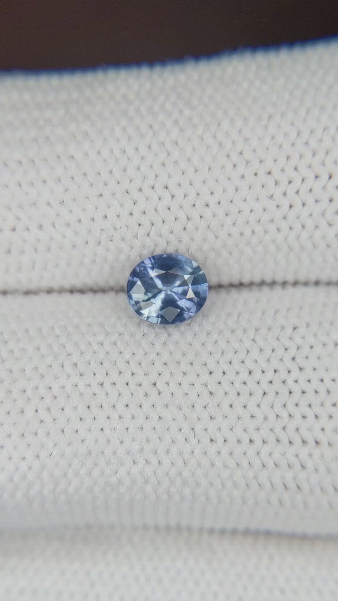 0.61 Ct. Blue Sapphire from Ceylon (Sri Lanka) Size Video