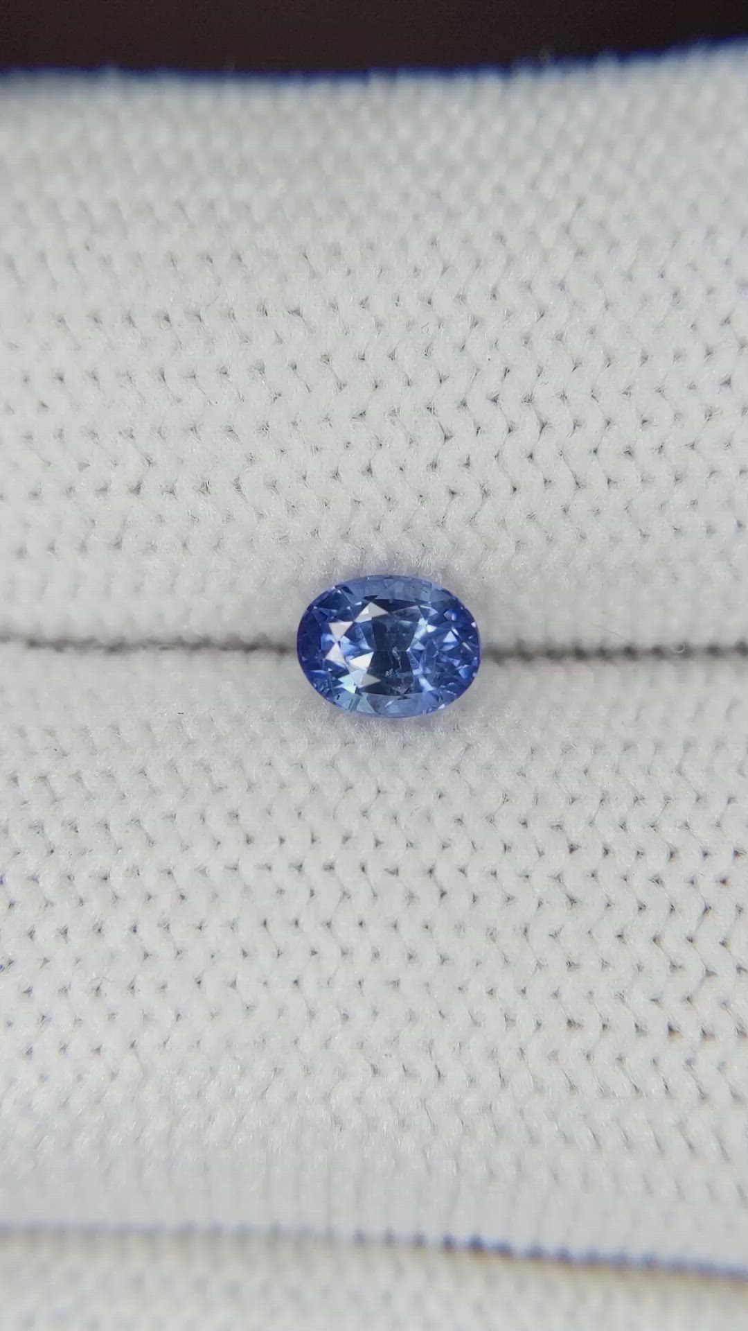 0.50 Ct. Blue Sapphire from Ceylon (Sri Lanka) Size Video