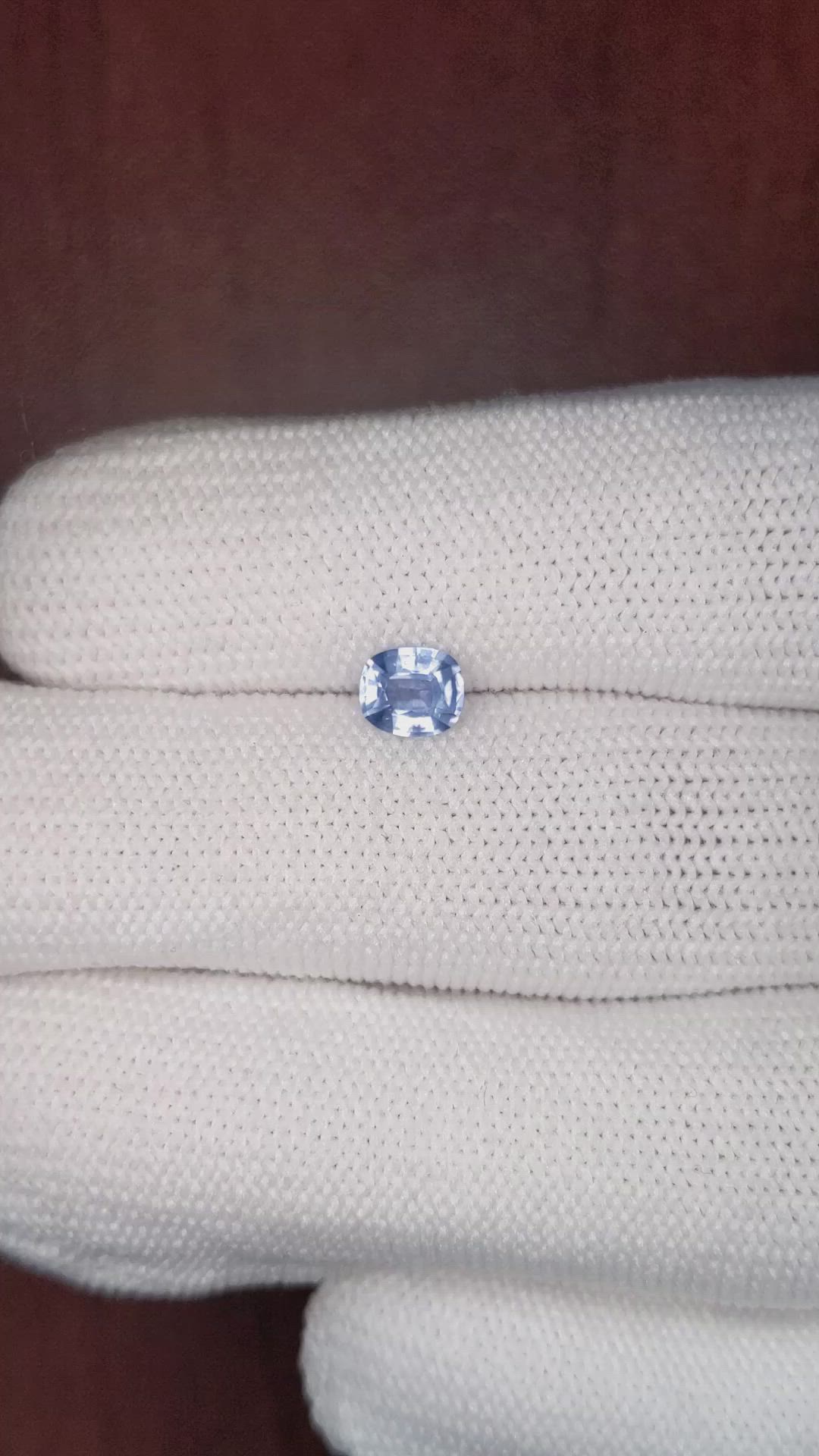 0.59 Ct. Sapphire from Ceylon (Sri Lanka) Size Video