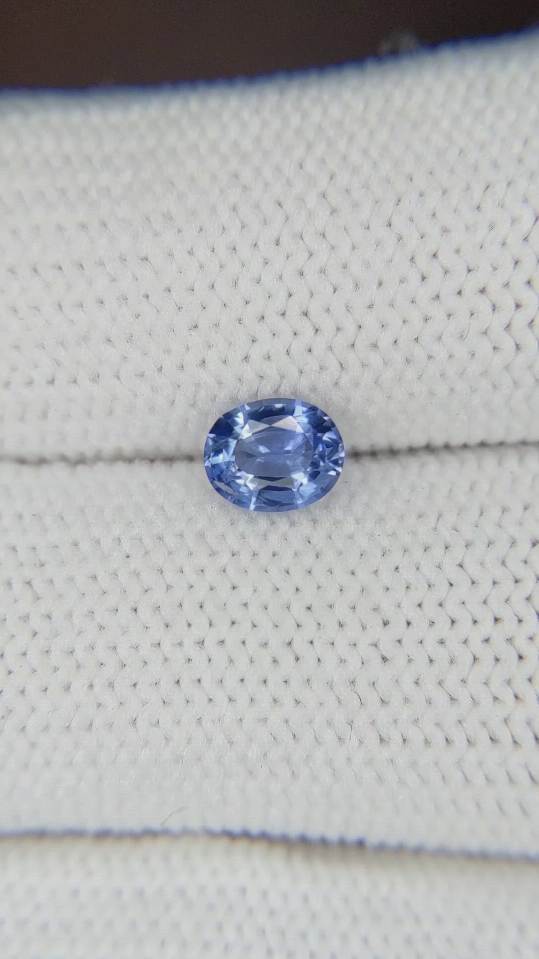 0.64 Ct. Blue Sapphire from Ceylon (Sri Lanka) Size Video