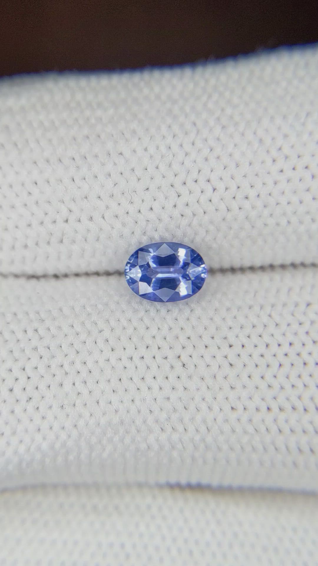 0.67 Ct. Blue Sapphire from Ceylon (Sri Lanka) Size Video
