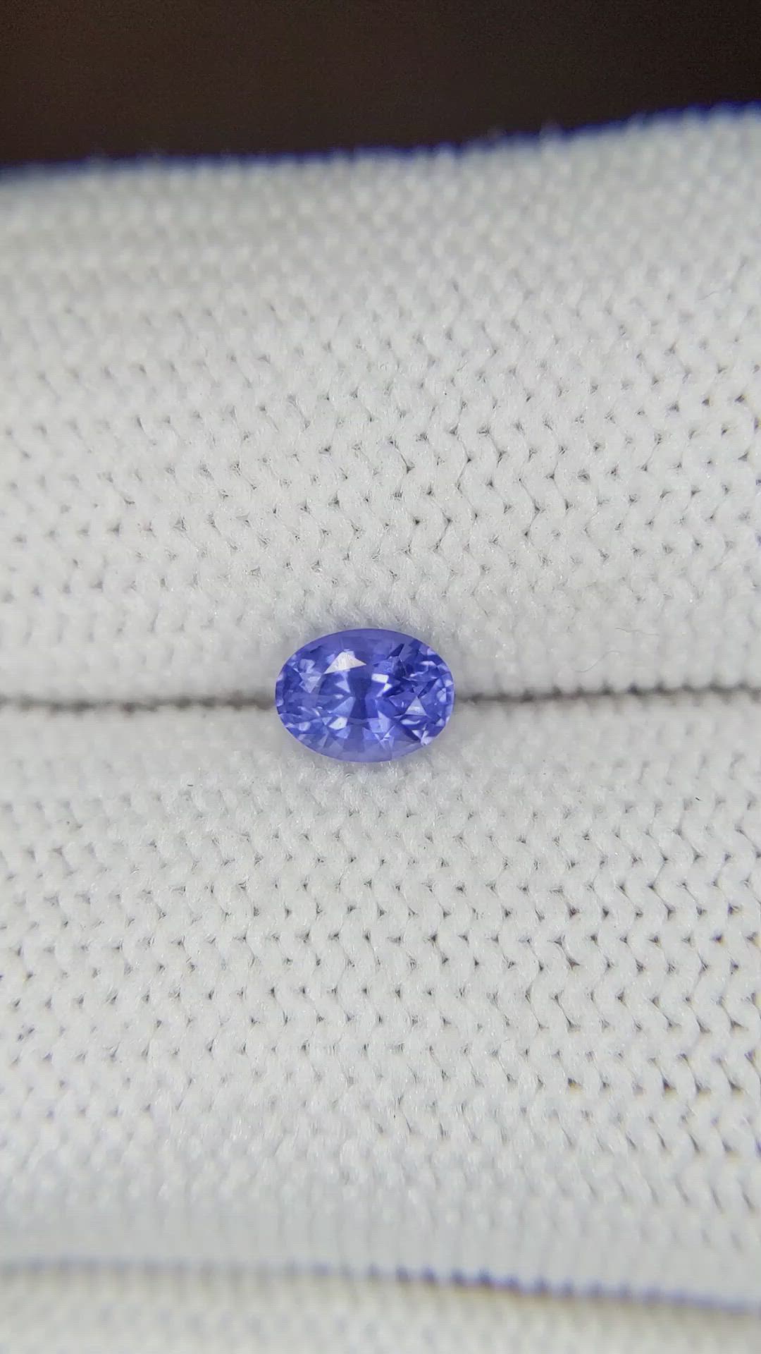0.47 Ct. Blue Sapphire from Ceylon (Sri Lanka) Size Video