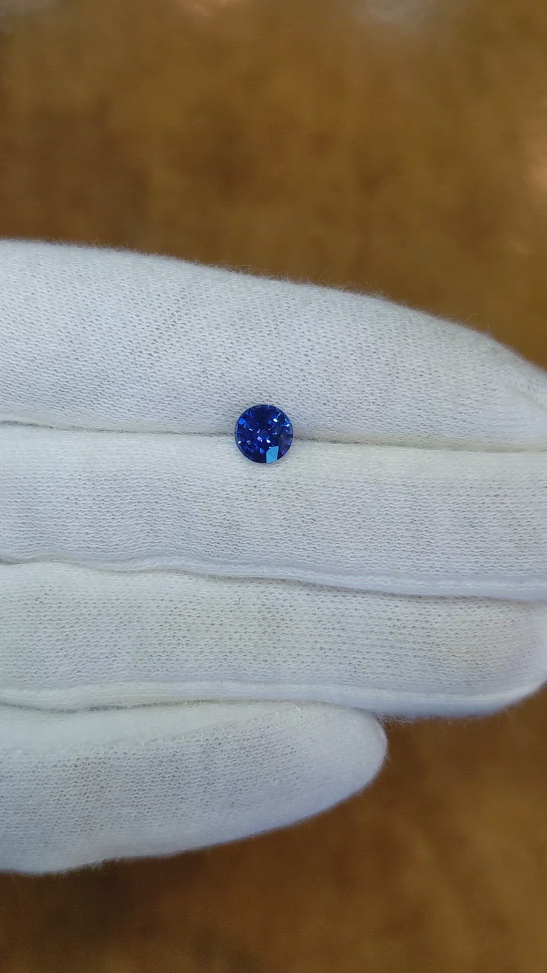 0.96 Ct. Blue Sapphire from Ceylon (Sri Lanka) Size Video