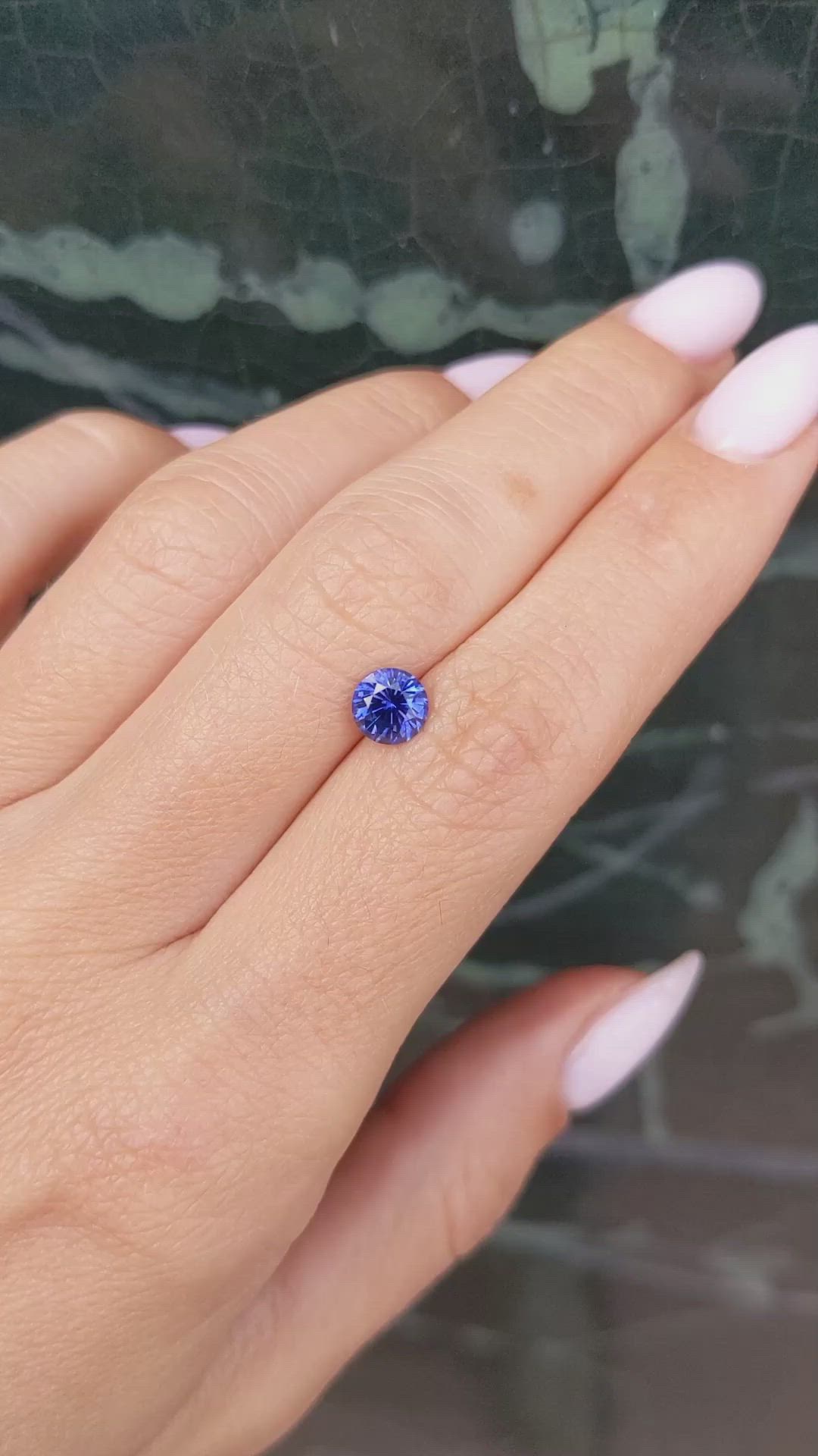 1.14 Ct. Blue Sapphire from Ceylon (Sri Lanka) Size Video