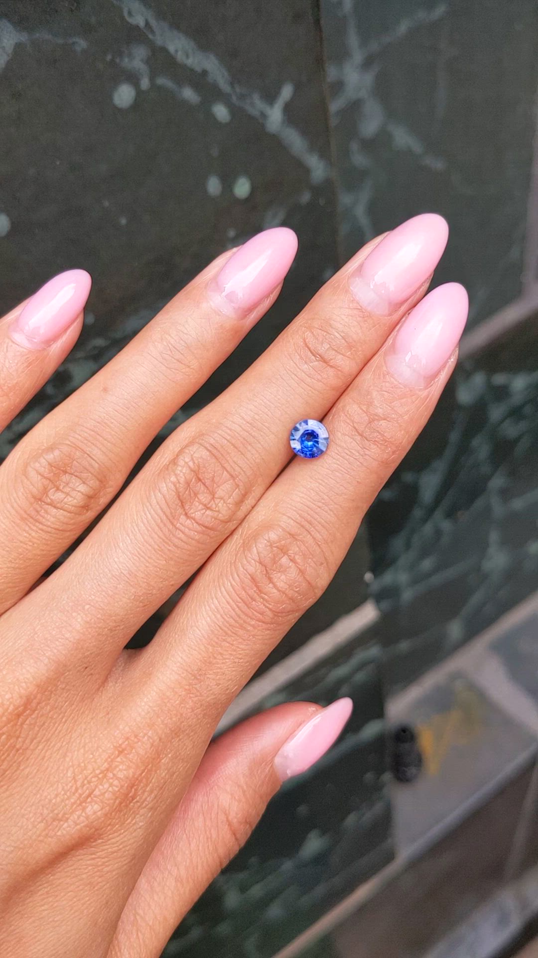 1.10 Ct. Blue Sapphire from Ceylon (Sri Lanka) Size Video