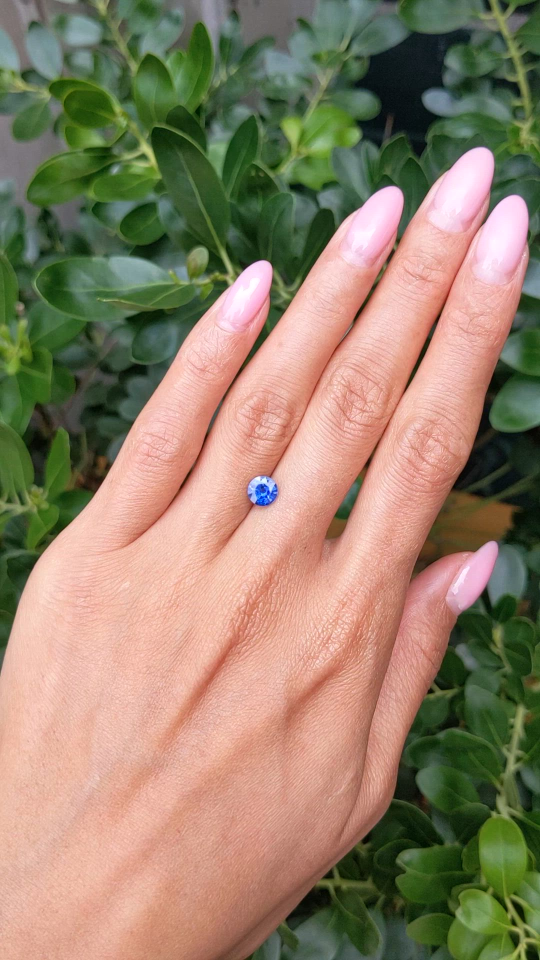 1.10 Ct. Blue Sapphire from Ceylon (Sri Lanka) Size Video