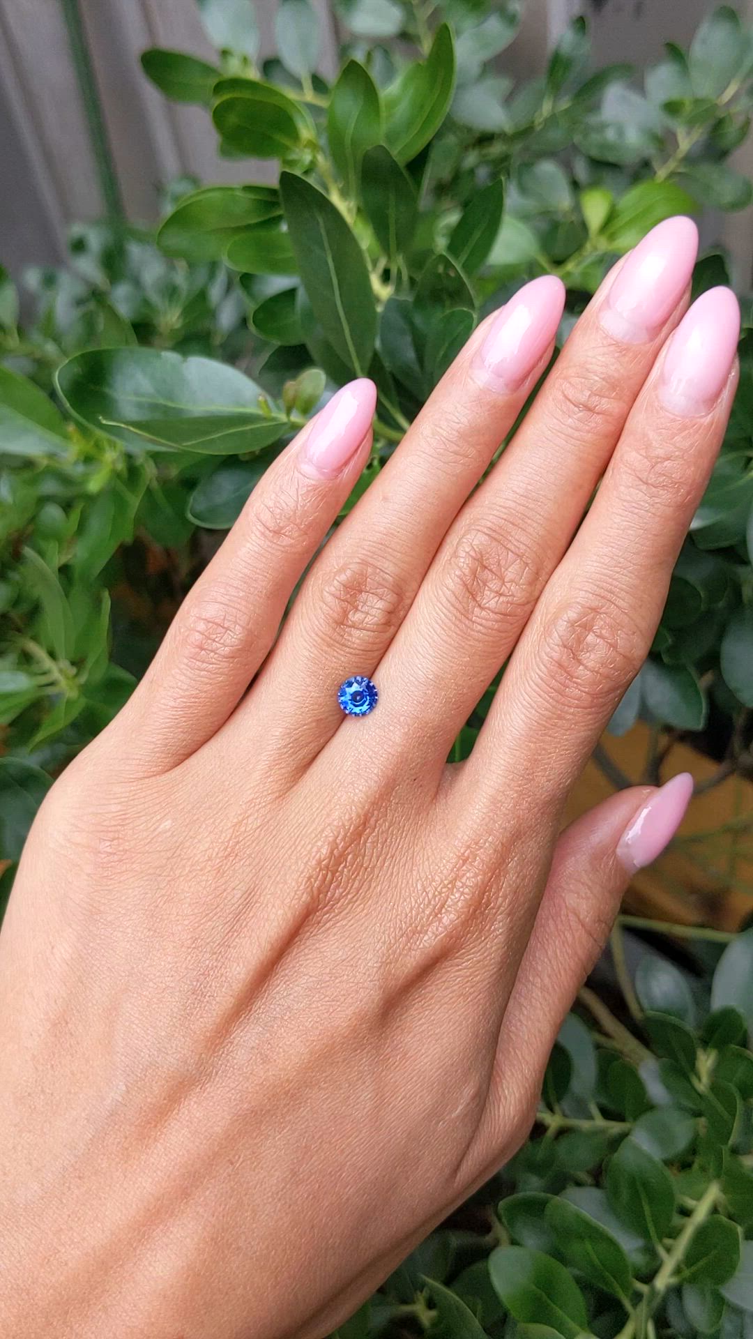 0.91 Ct. Blue Sapphire from Ceylon (Sri Lanka) Size Video