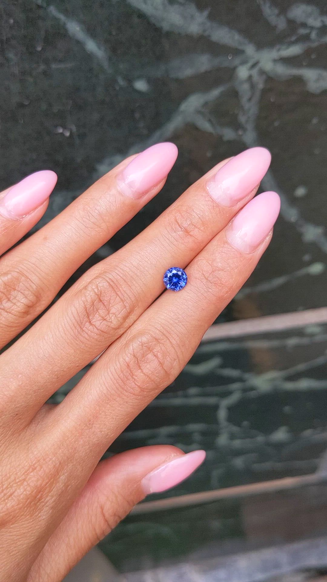 1.07 Ct. Blue Sapphire from Ceylon (Sri Lanka) Size Video