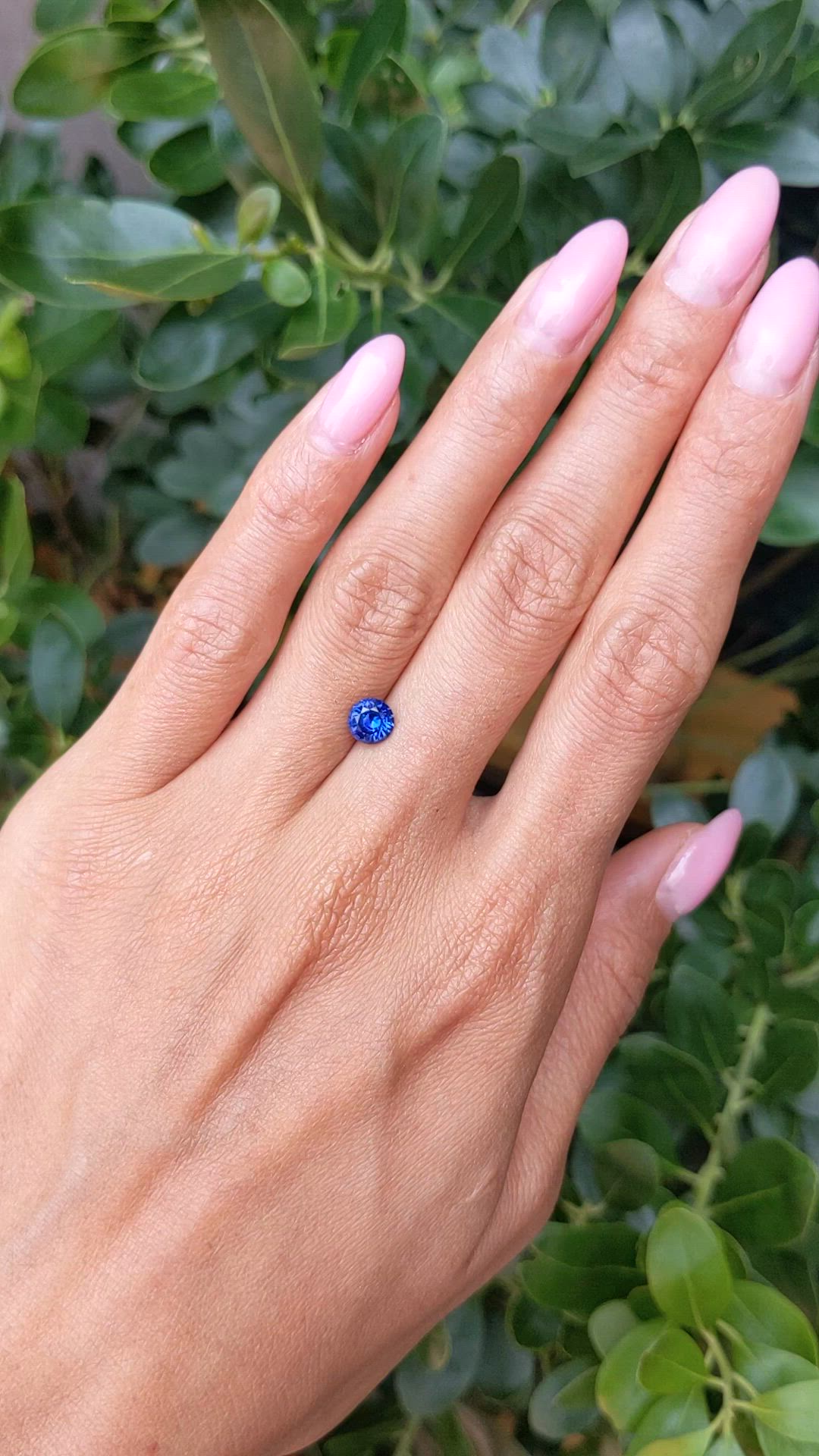 0.96 Ct. Blue Sapphire from Ceylon (Sri Lanka) Size Video