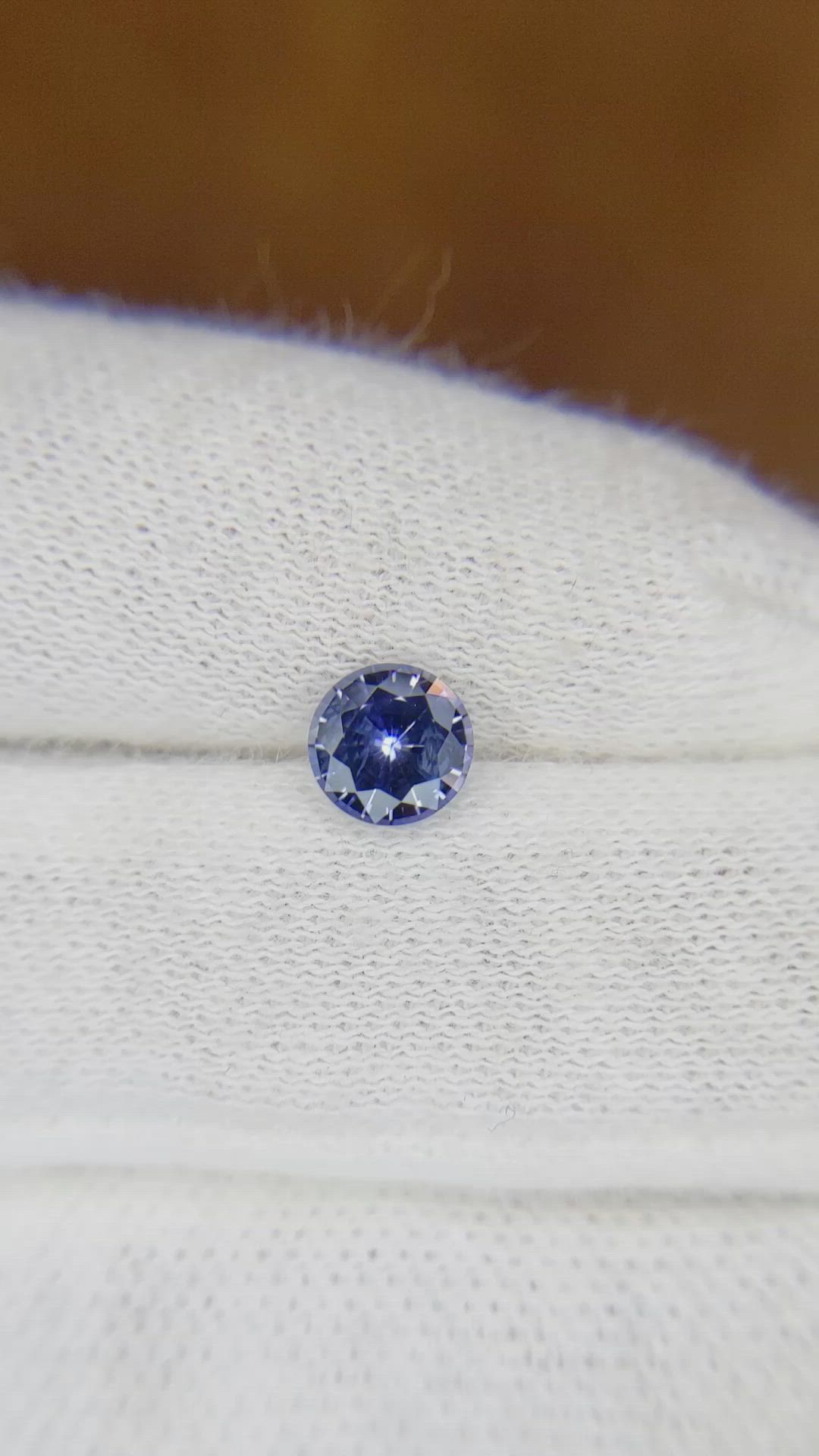 0.84 Ct. Blue Sapphire from Ceylon (Sri Lanka) Size Video
