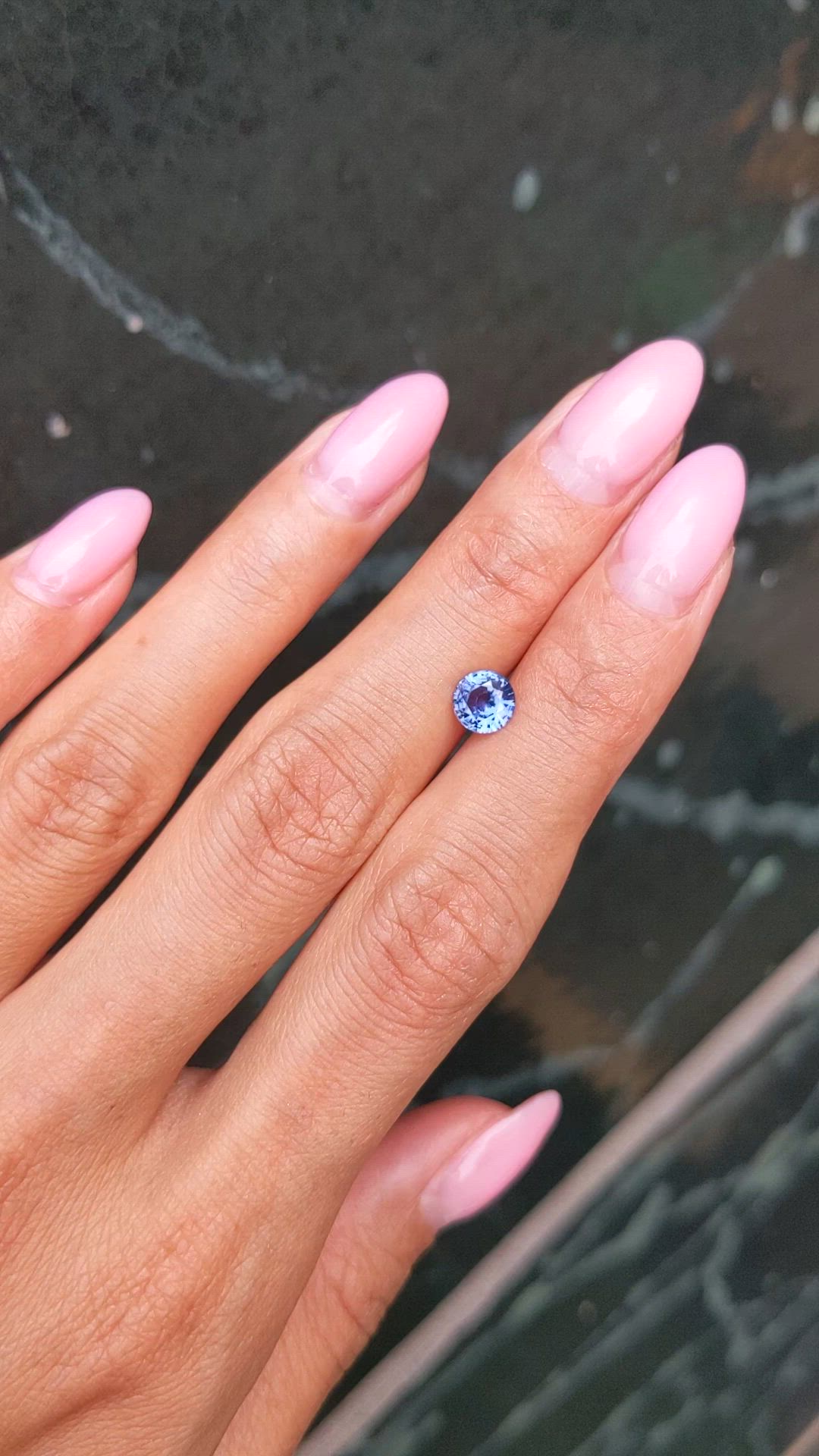 0.90 Ct. Blue Sapphire from Ceylon (Sri Lanka) Size Video