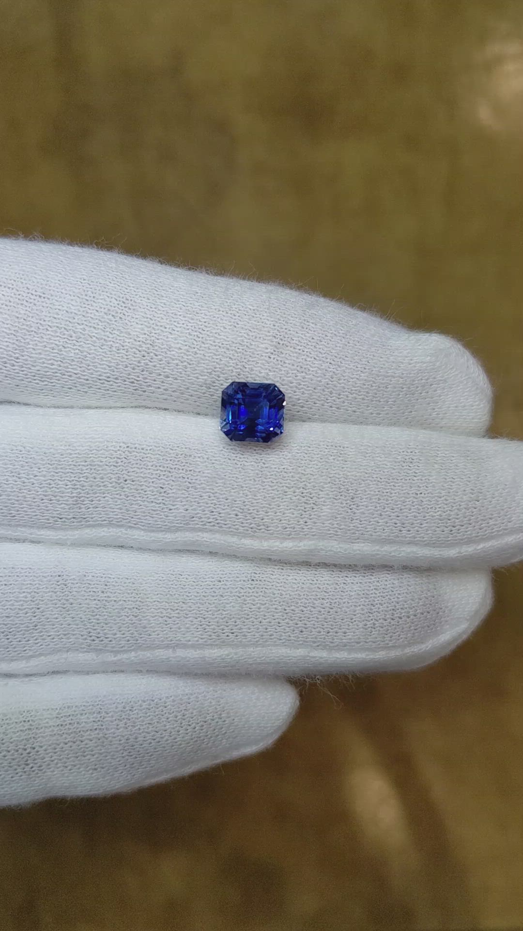 2.83 Ct. Blue Sapphire from Ceylon (Sri Lanka) Size Video