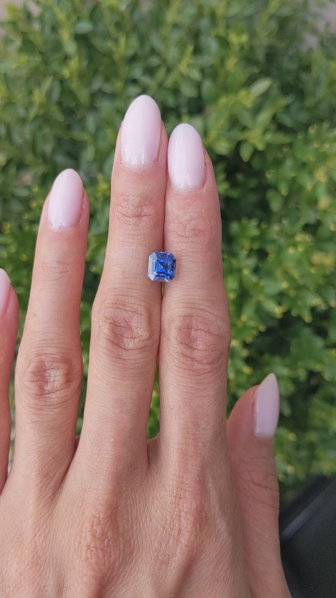 2.83 Ct. Blue Sapphire from Ceylon (Sri Lanka) Size Video